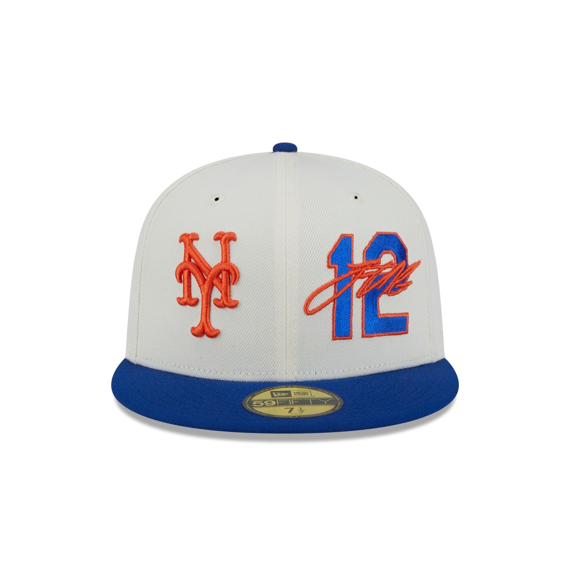 New York Mets Francisco Lindor Chrome White 59FIFTY Fitted Hat - Image 2
