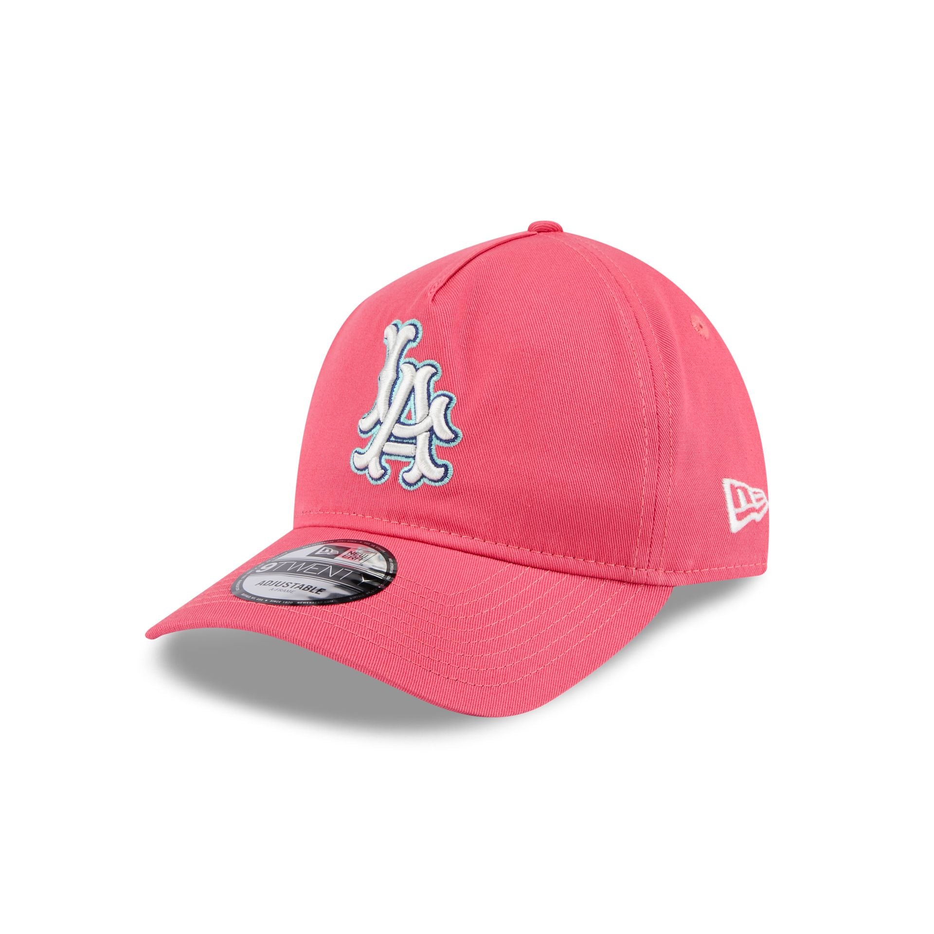 Los Angeles Angels Coral 9TWENTY A-Frame Adjustable Hat - Image 3
