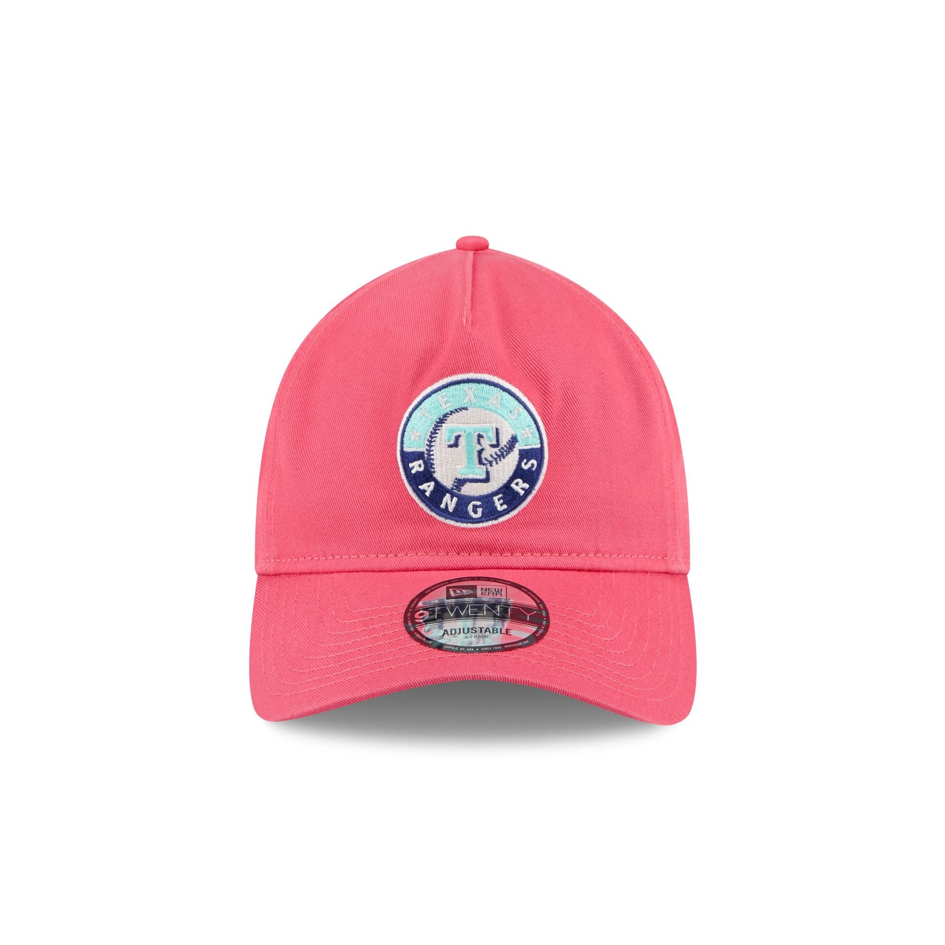 Texas Rangers Coral 9TWENTY A-Frame Adjustable Hat - Image 2