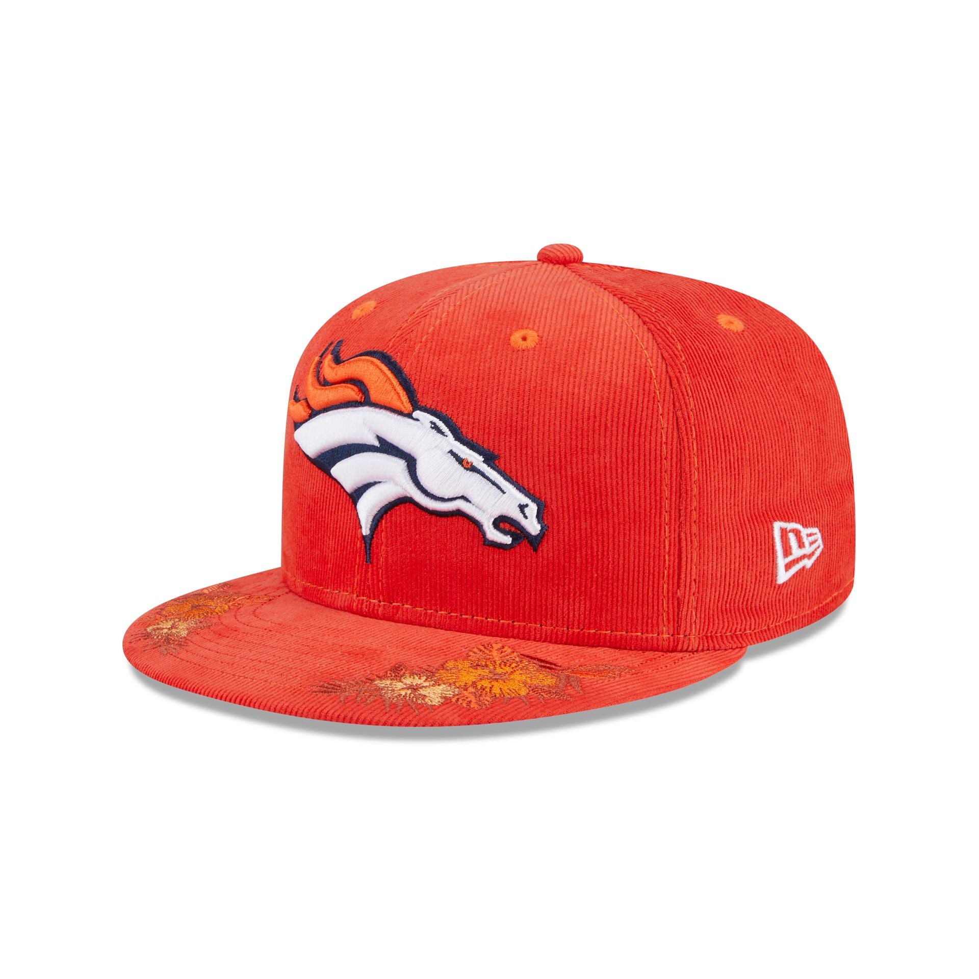 Just Caps Floral Corduroy Denver Broncos 59FIFTY Fitted Hat - Image 3
