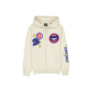 Chicago Cubs Stone Logo Select Full-Zip Hoodie