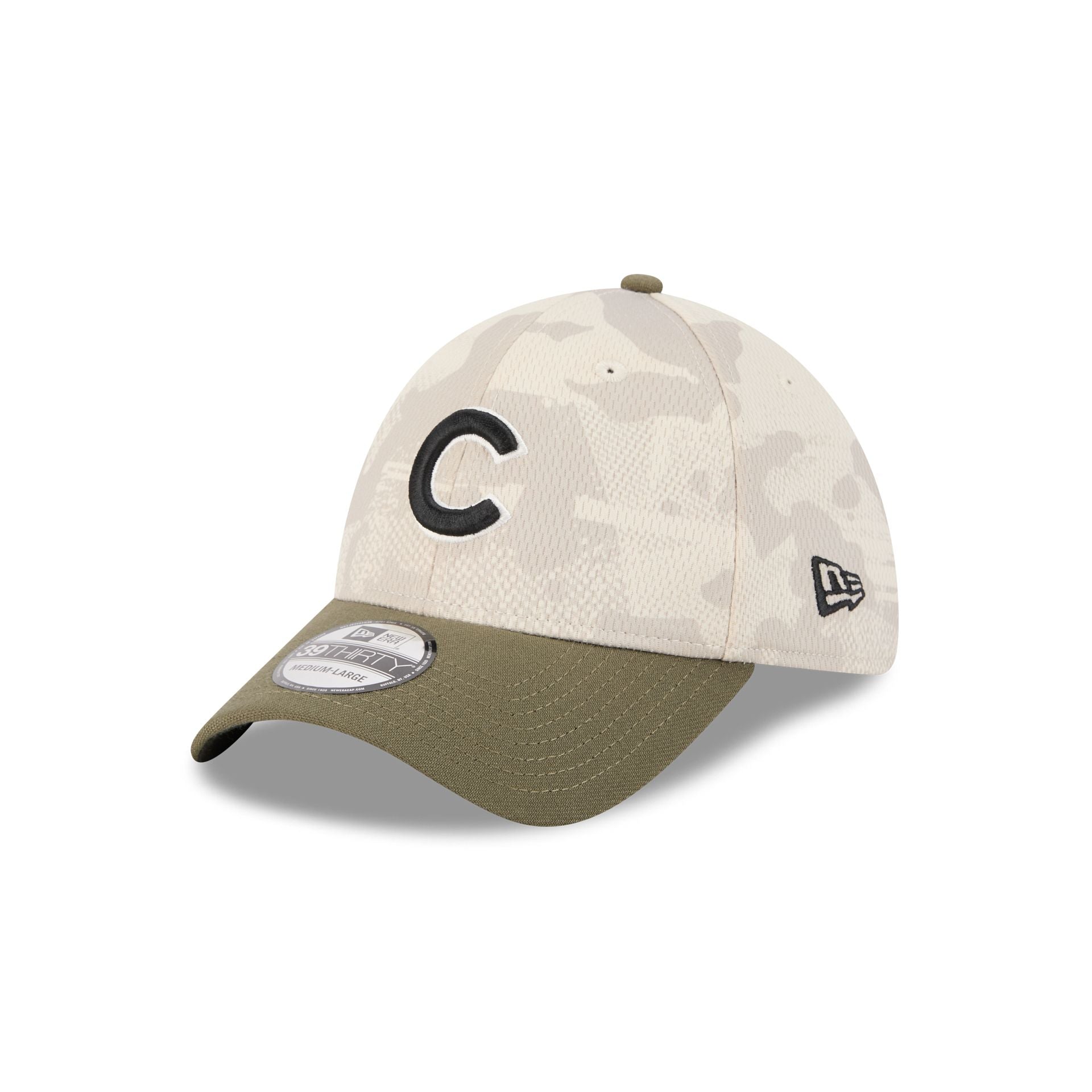 Chicago Cubs Armed Forces Day 2025 39THIRTY Stretch Fit Hat - Image 3