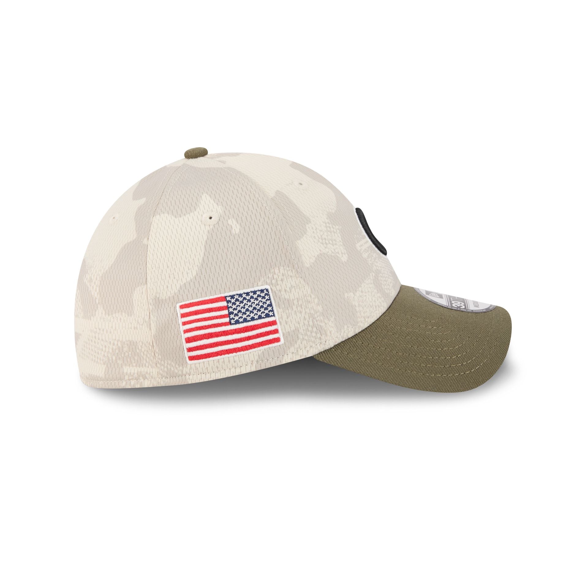 Chicago Cubs Armed Forces Day 2025 39THIRTY Stretch Fit Hat - Image 4