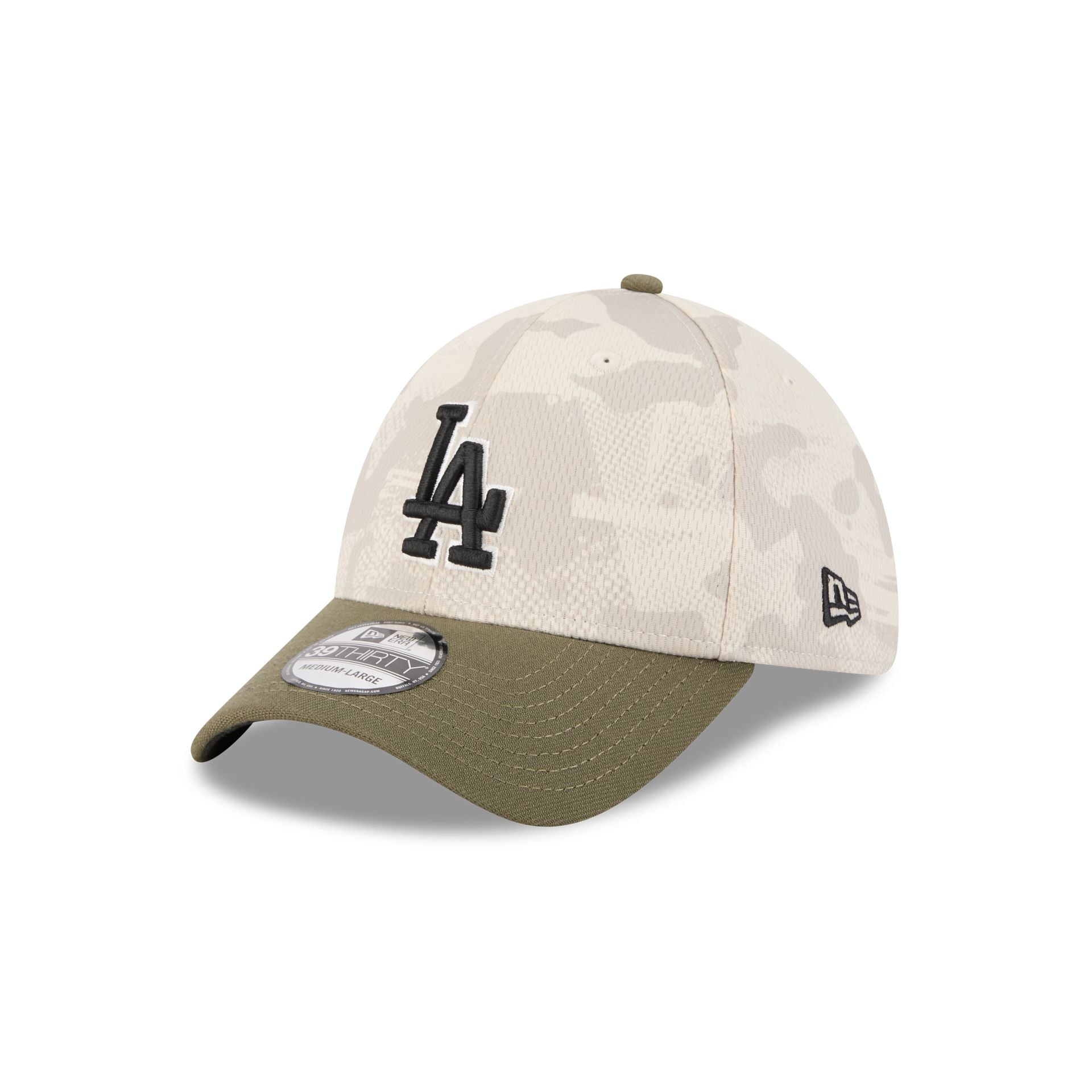 Los Angeles Dodgers Armed Forces Day 2025 39THIRTY Stretch Fit Hat - Image 3