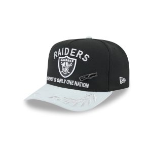 Las Vegas Raiders 2025 Draft Black 59FIFTY A-Frame Fitted Hat