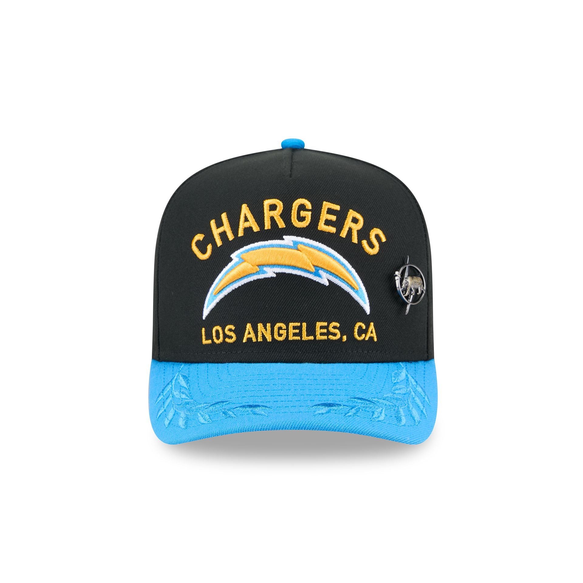 Los Angeles Chargers 2025 Draft Black 59FIFTY A-Frame Fitted Hat - Image 2