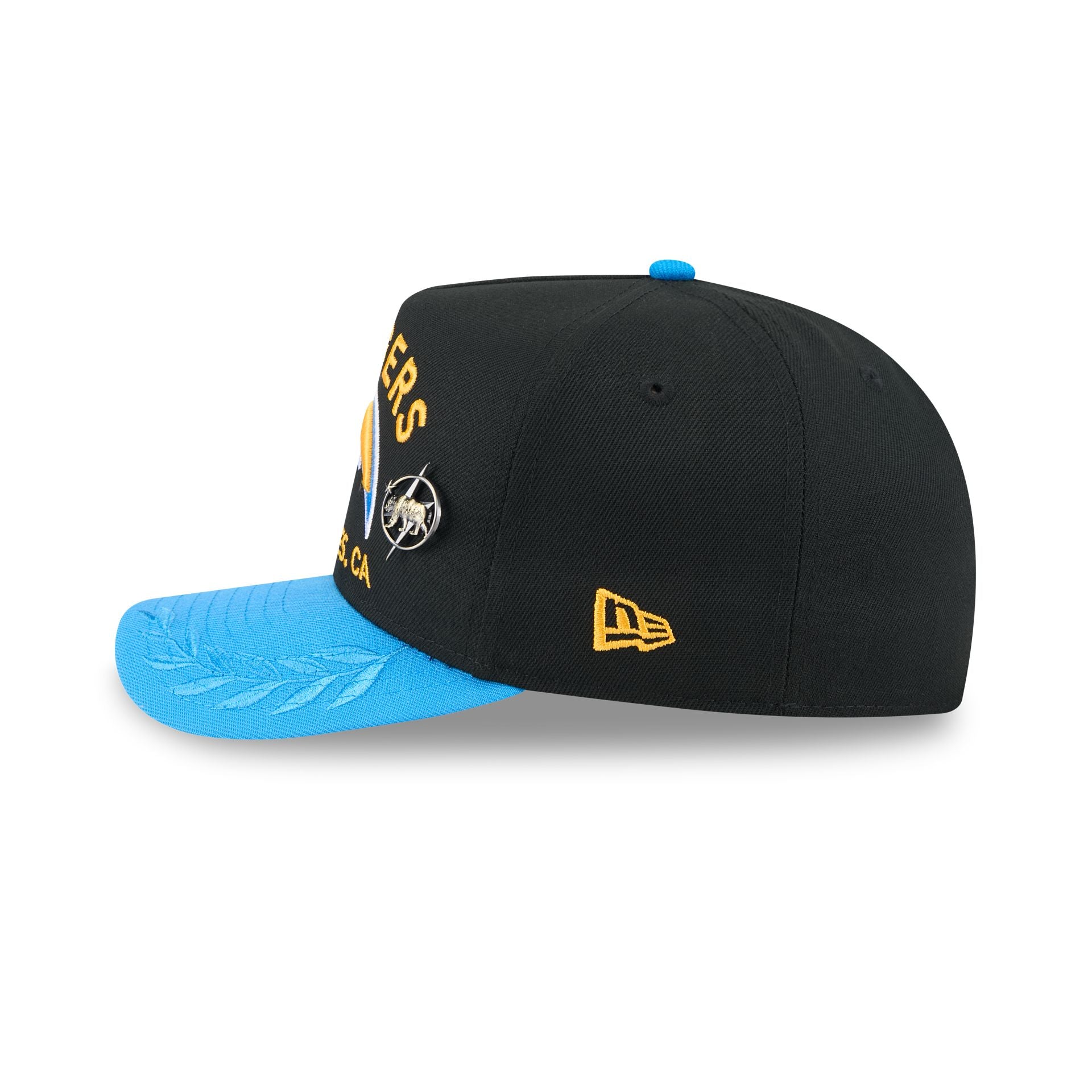 Los Angeles Chargers 2025 Draft Black 59FIFTY A-Frame Fitted Hat - Image 4