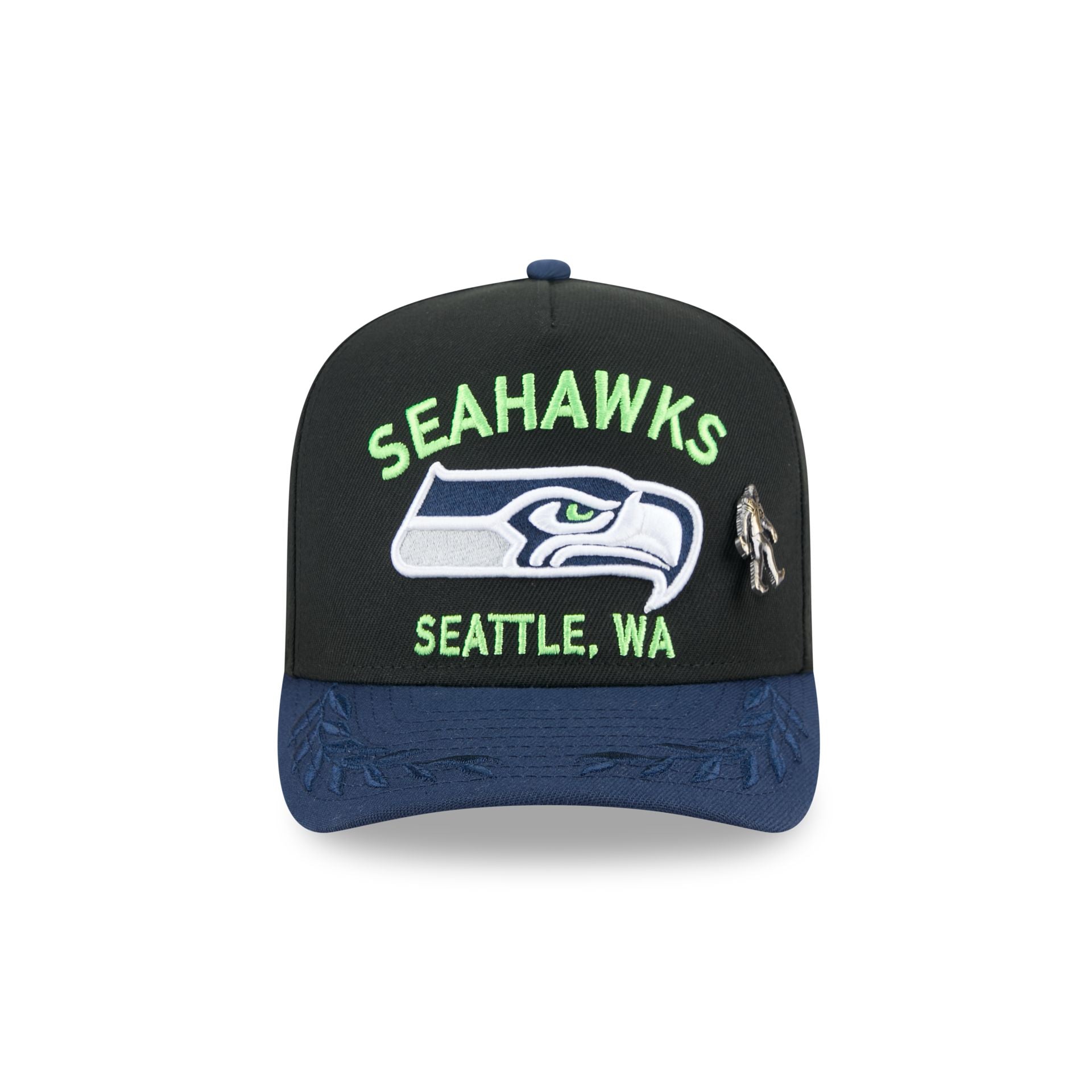 Seattle Seahawks 2025 Draft Black 59FIFTY A-Frame Fitted Hat - Image 2