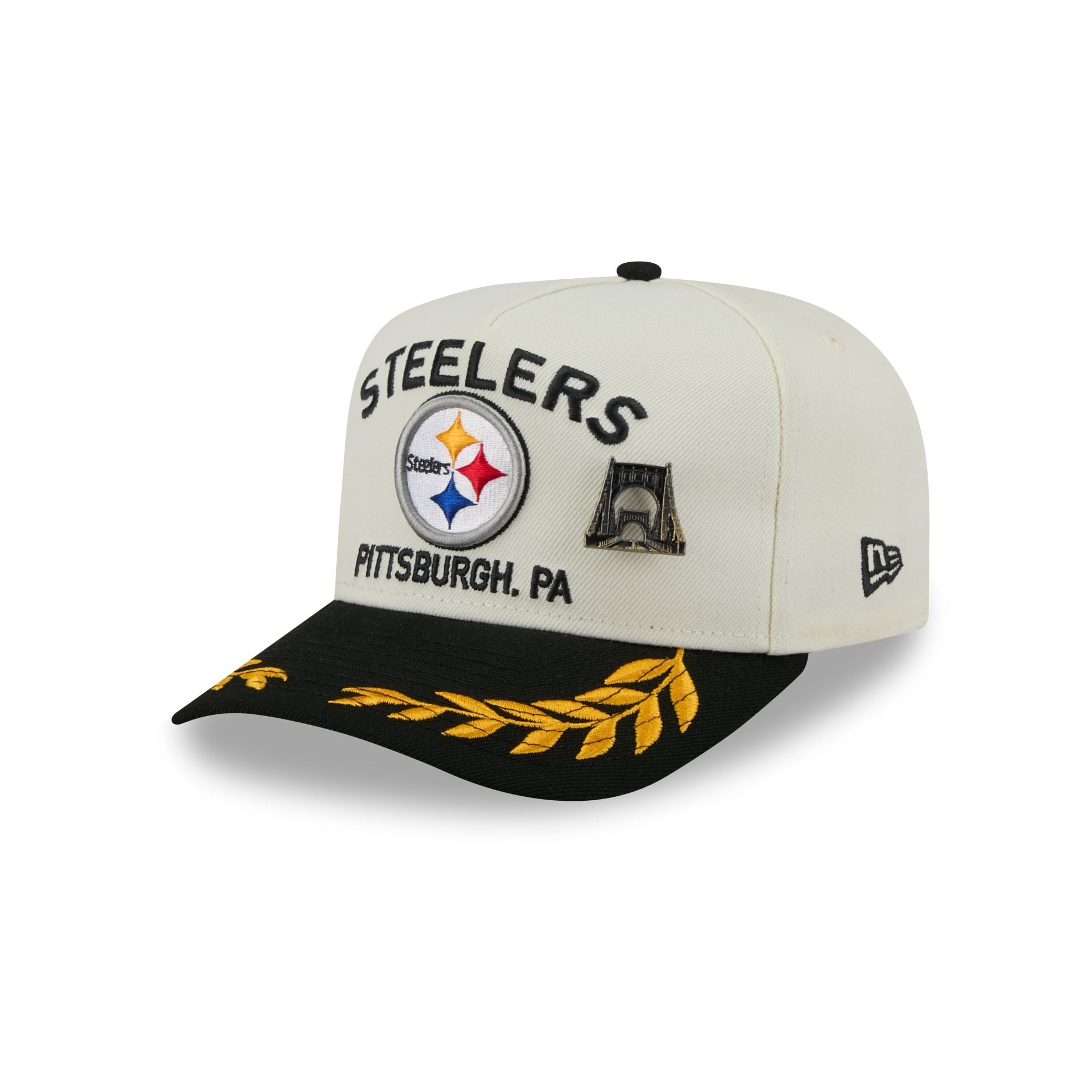 Pittsburgh Steelers 2025 Draft Chrome White 59FIFTY A-Frame Fitted Hat