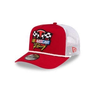 NASCAR Classics Flags Red Golfer Hat