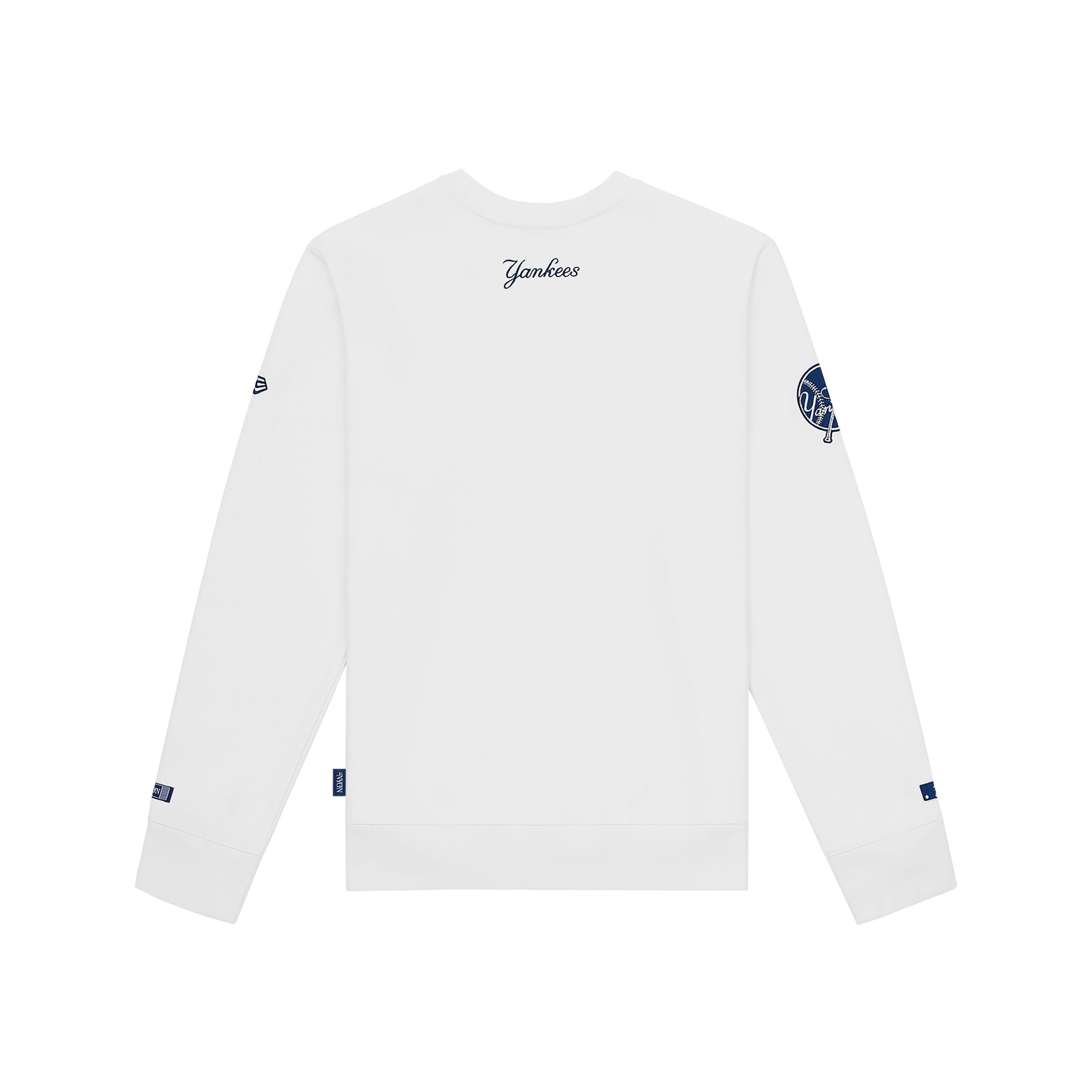 New York or Nowhere x New York Yankees Pinstripe White Crewneck - Image 2