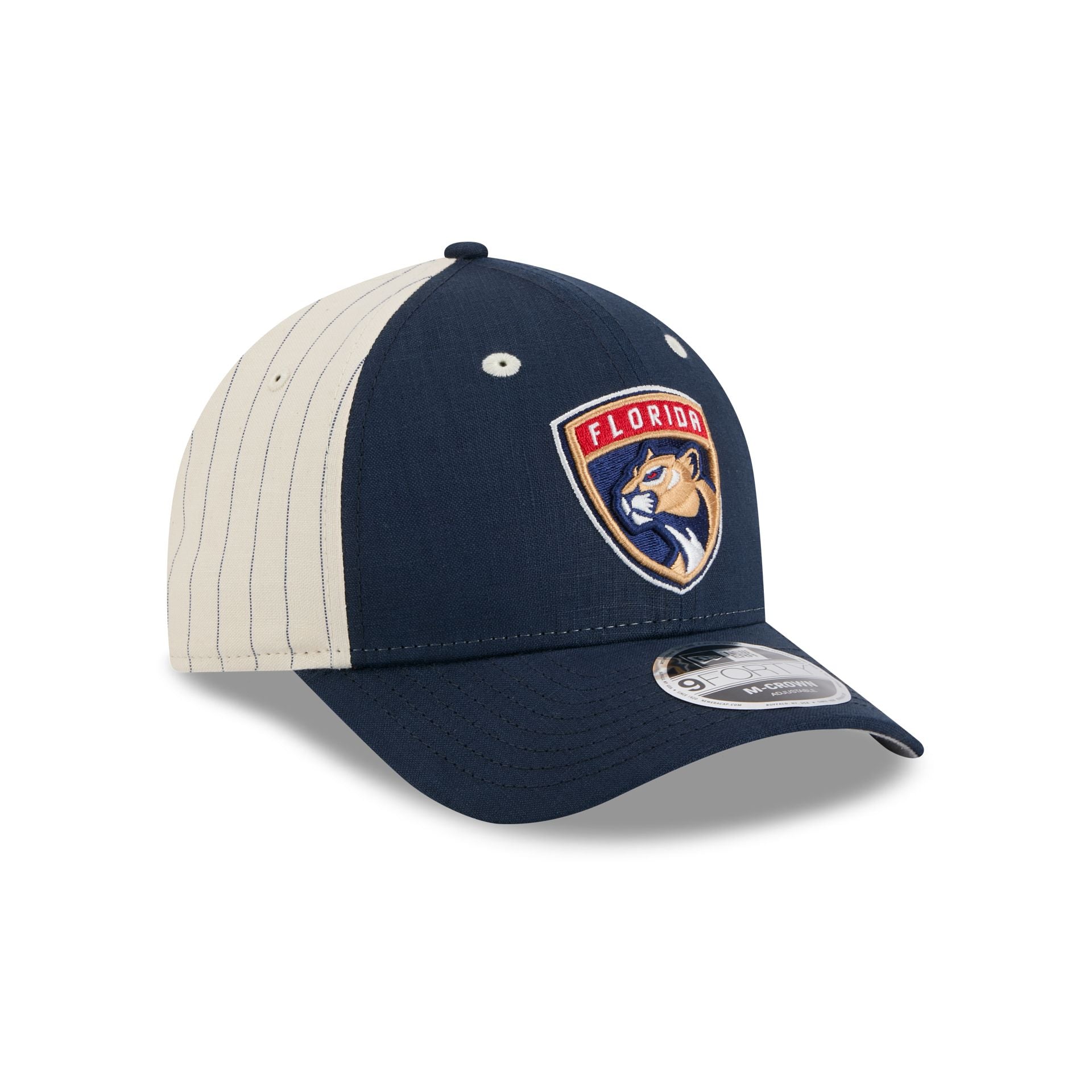 Florida Panthers Linen 9FORTY M-Crown Snapback Hat - Image 3