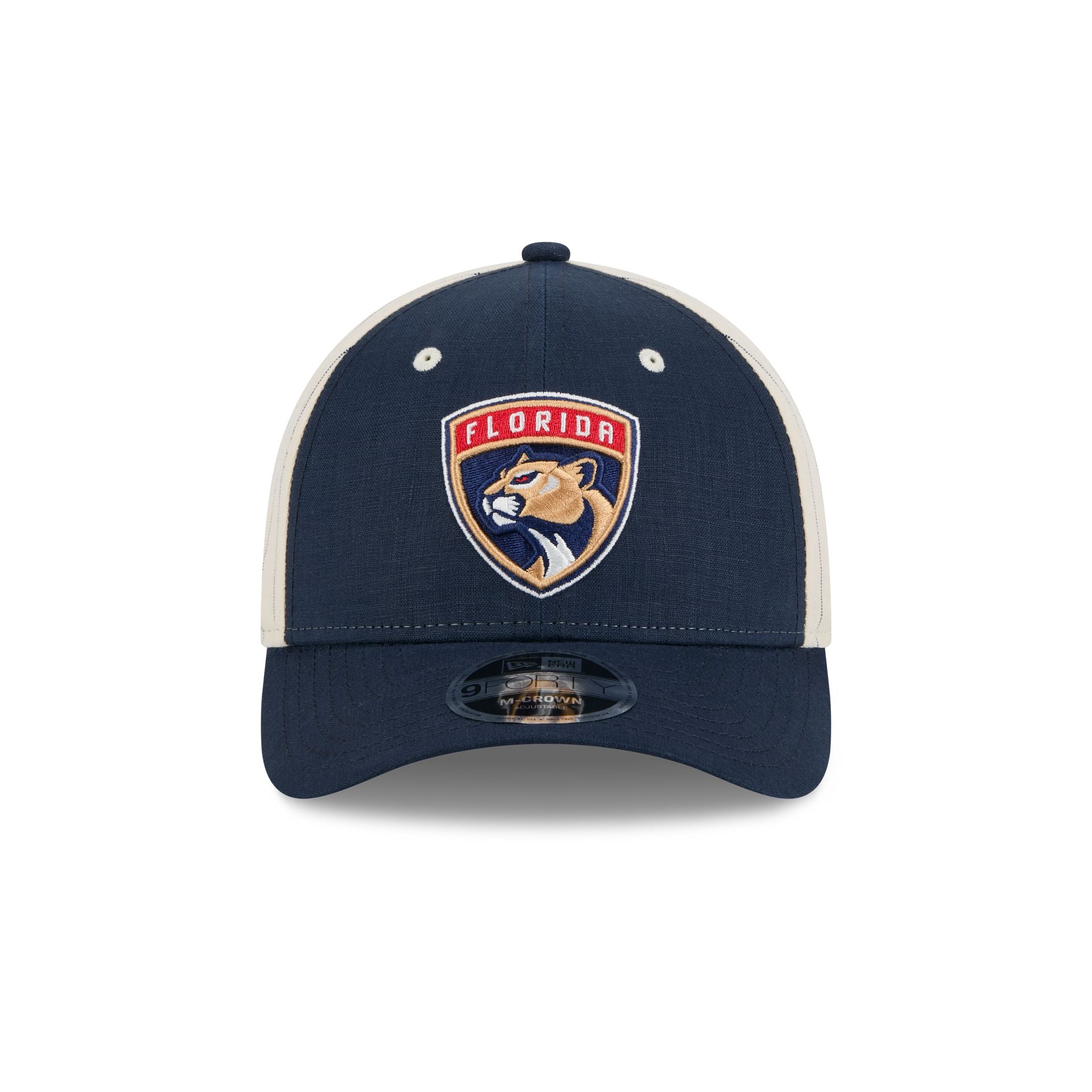 Florida Panthers Linen 9FORTY M-Crown Snapback Hat - Image 2