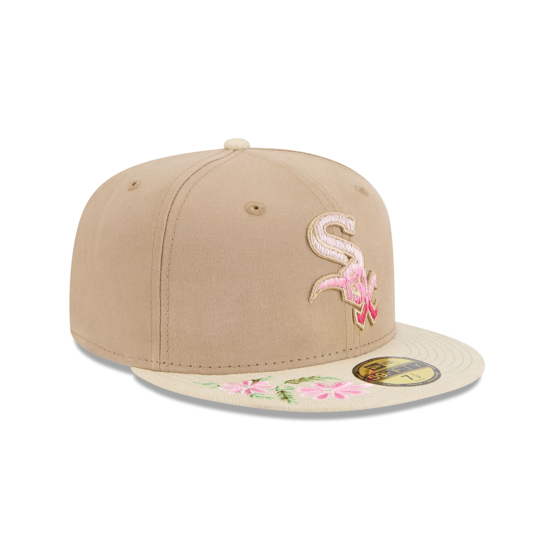 Chicago White Sox Hand Stitched Floral 59FIFTY Fitted Hat - Image 3