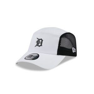 Detroit Tigers White Poly Runner Adjustable Hat