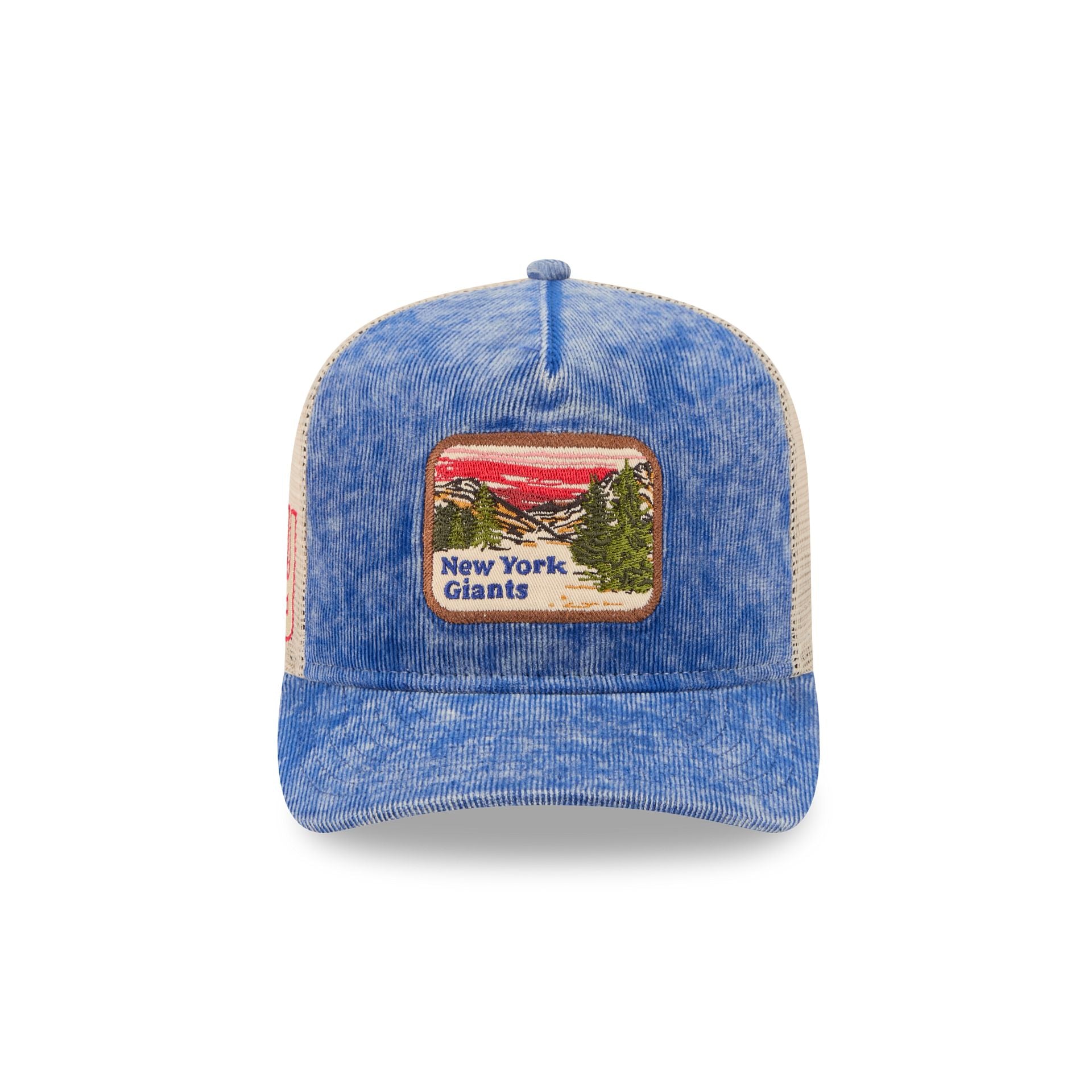 New York Giants Vintage Landscape 9FIFTY A-Frame Trucker Hat - Image 2