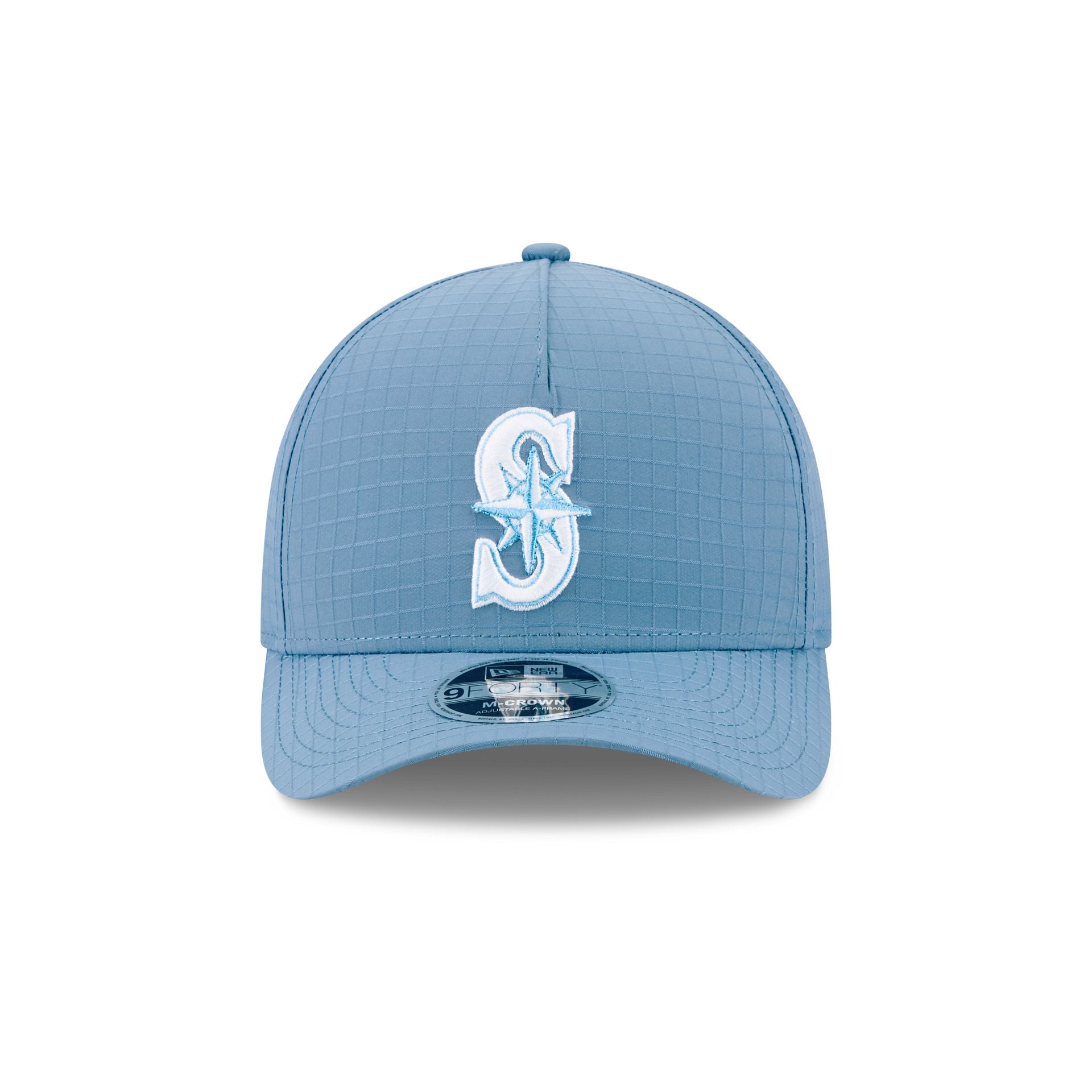 Seattle Mariners Blue Ripstop 9FORTY M-Crown A-Frame Snapback Hat - Image 2