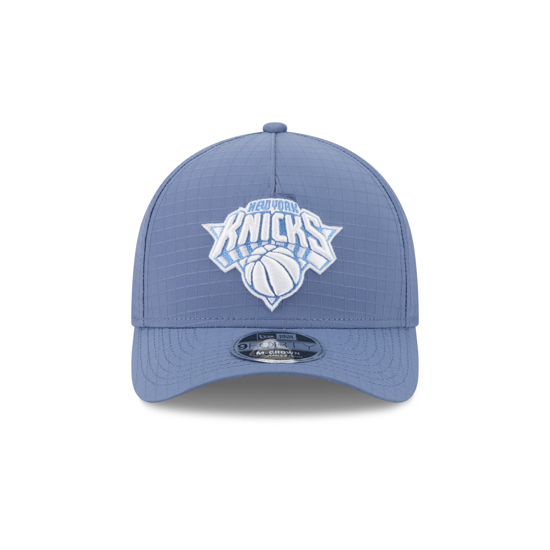 New York Knicks Blue Ripstop 9FORTY M-Crown A-Frame Snapback Hat - Image 2