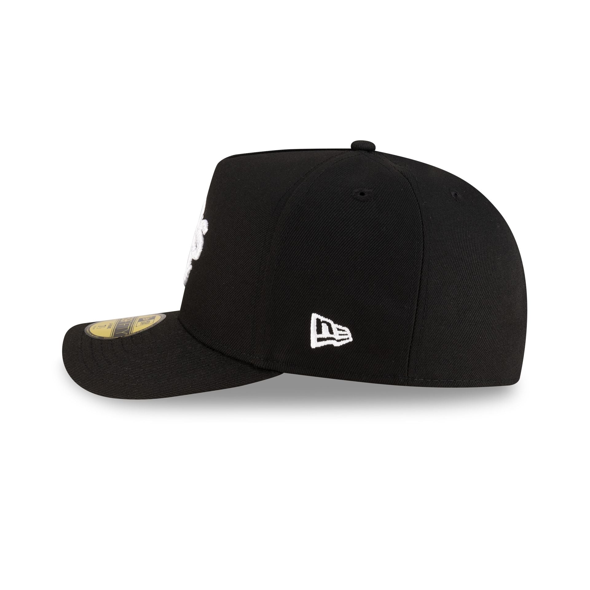 Athletics Black Script Safety Pin 59FIFTY A-Frame Fitted Hat - Image 5