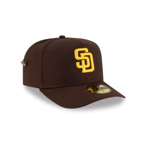 San Diego Padres Script Safety Pin 59FIFTY A-Frame Fitted Hat
