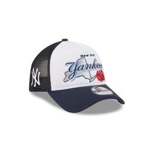 New York Yankees State Flower 9FORTY A-Frame Trucker Hat