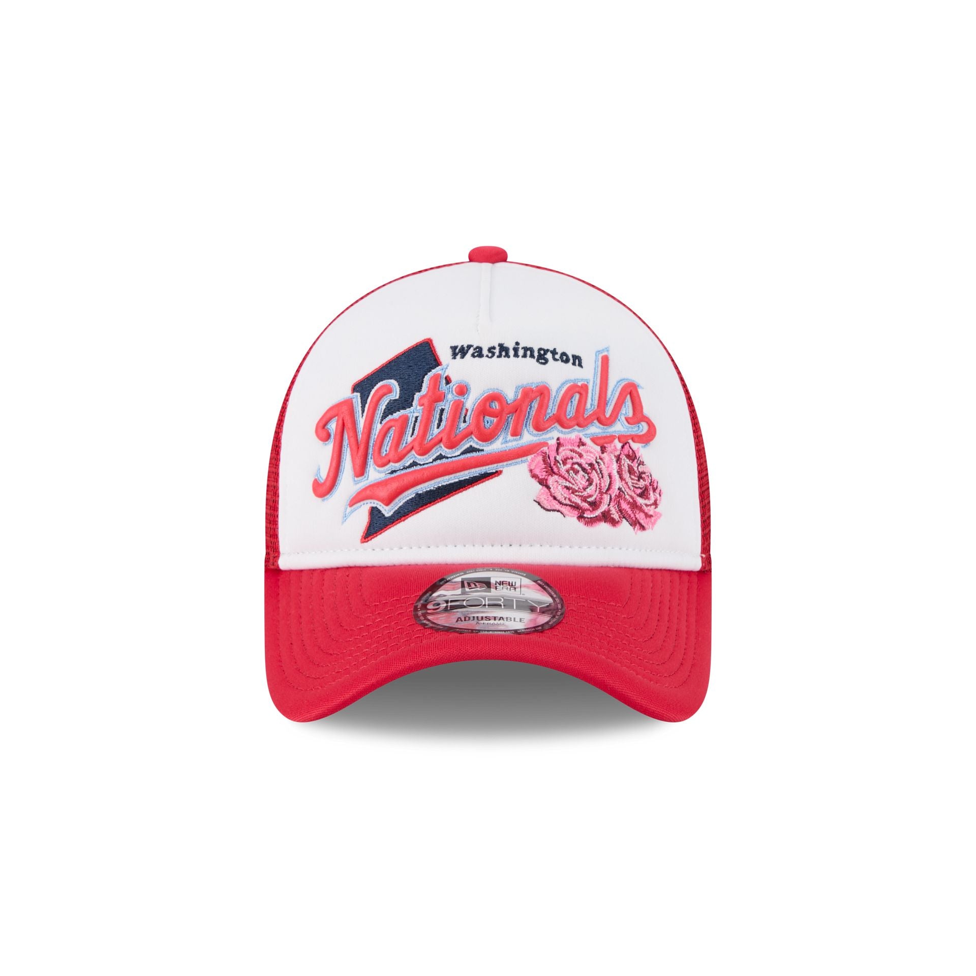 Washington Nationals State Flower 9FORTY A-Frame Trucker Hat - Image 2
