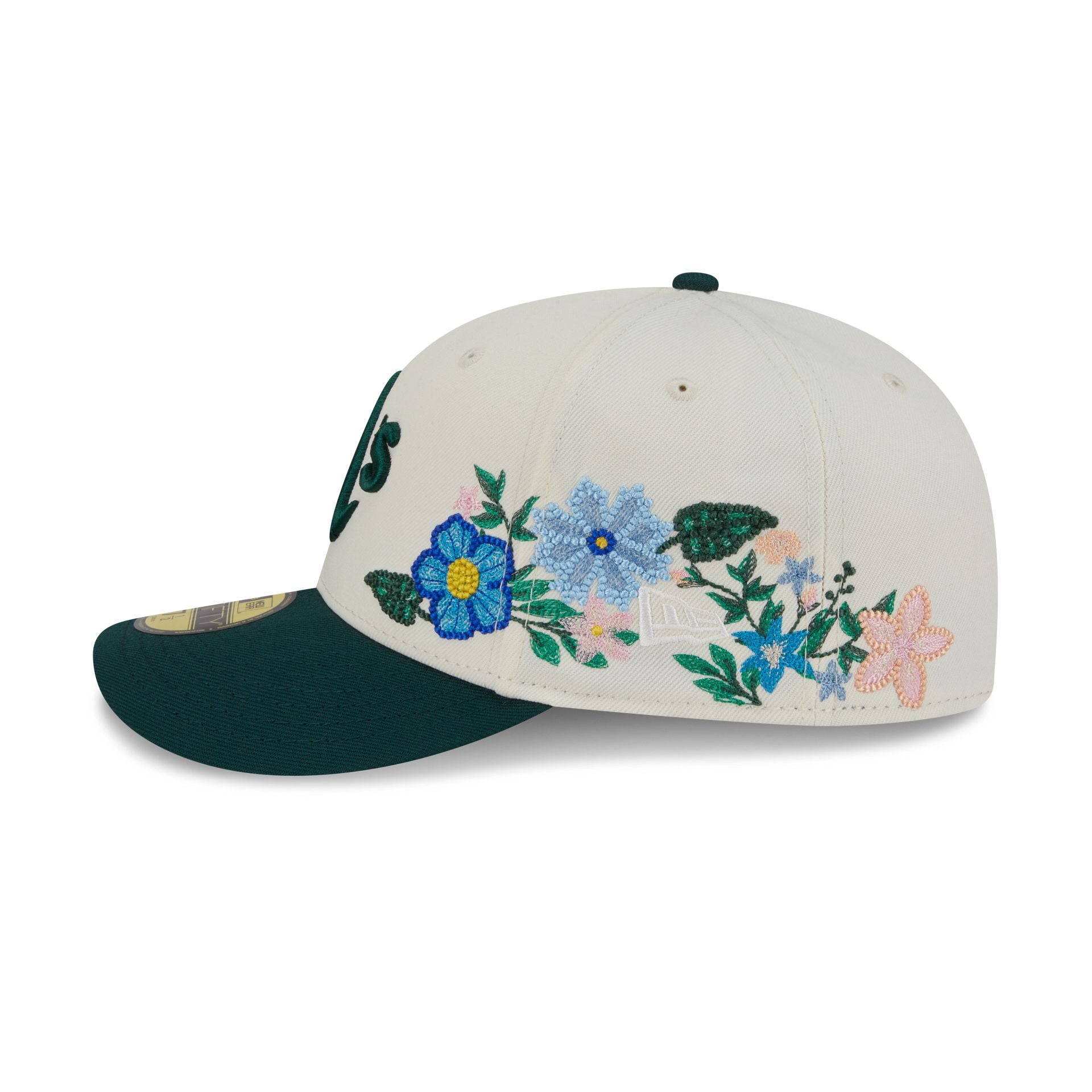 Athletics Tonal Florals White 59FIFTY Fitted Hat - Image 4