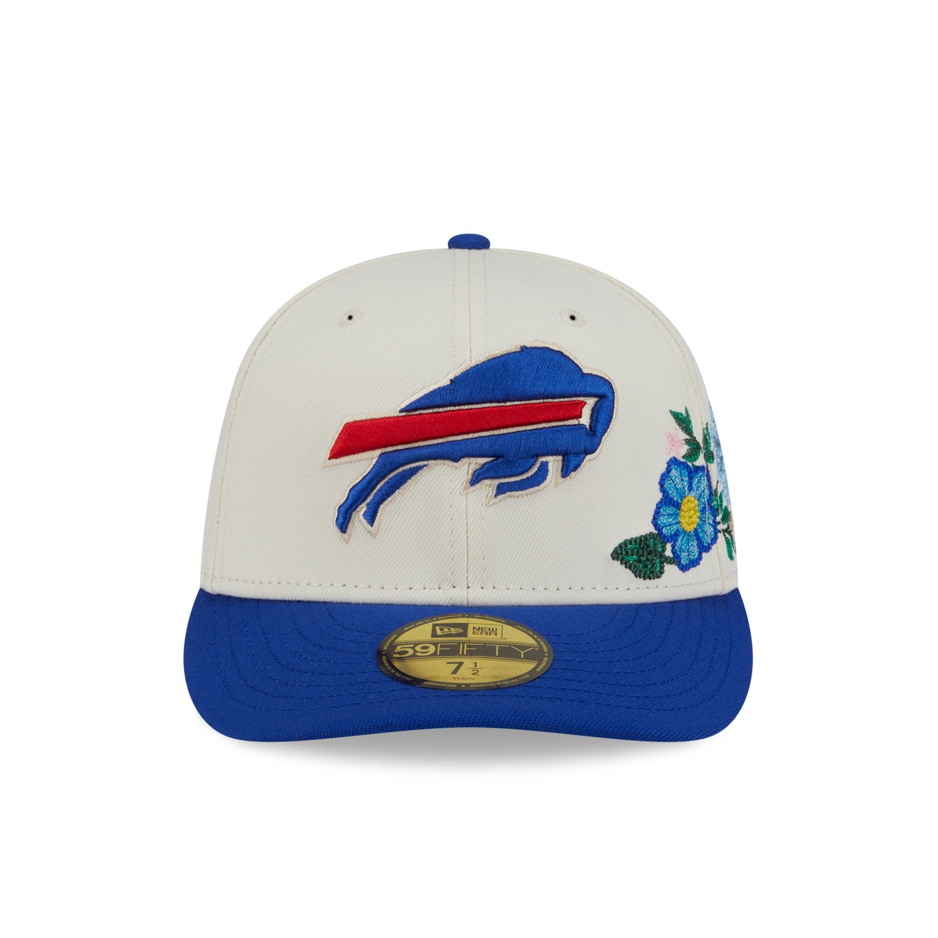 Buffalo Bills Tonal Florals White 59FIFTY Fitted Hat - Image 2