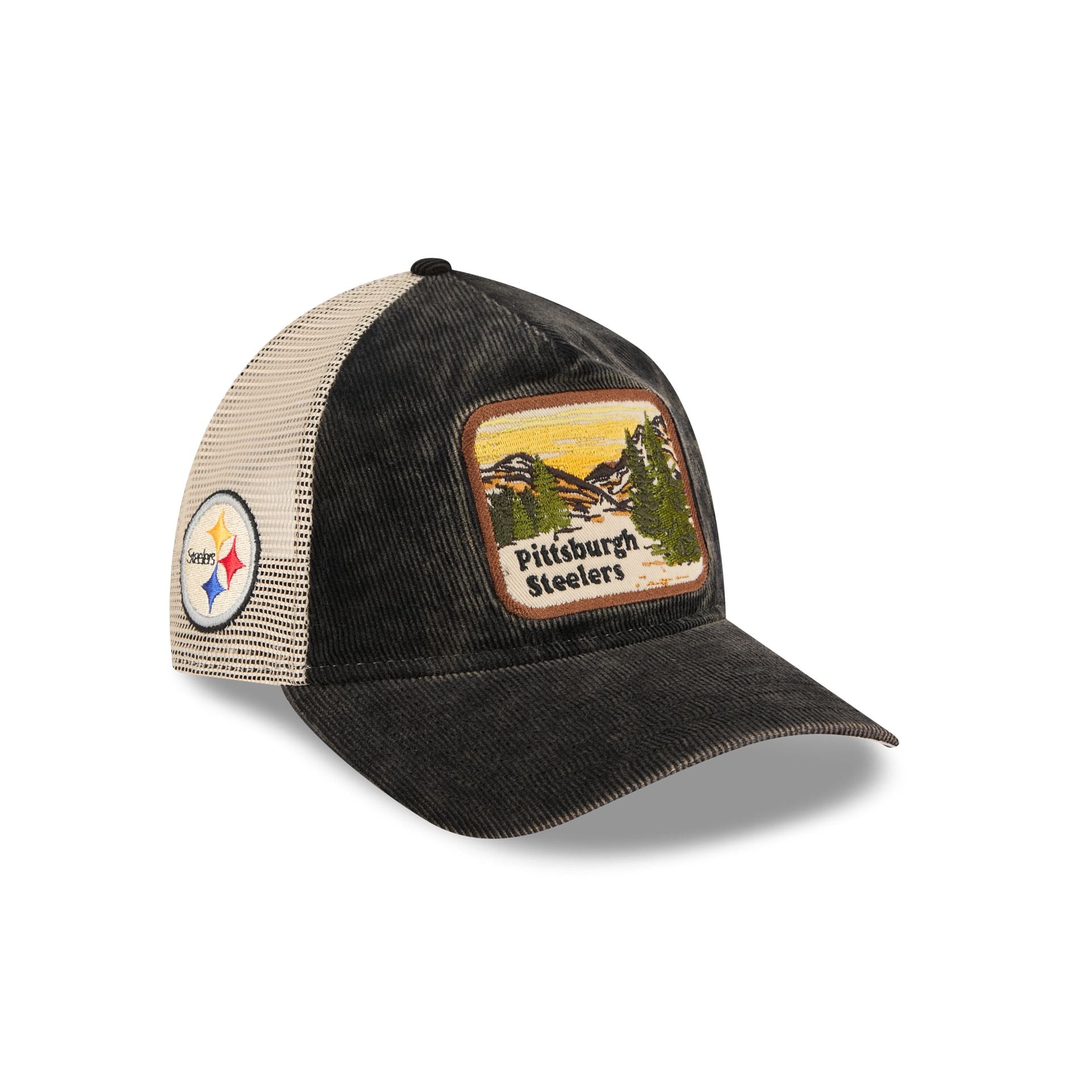 Pittsburgh Steelers Vintage Landscape 9TWENTY A-Frame Trucker Hat