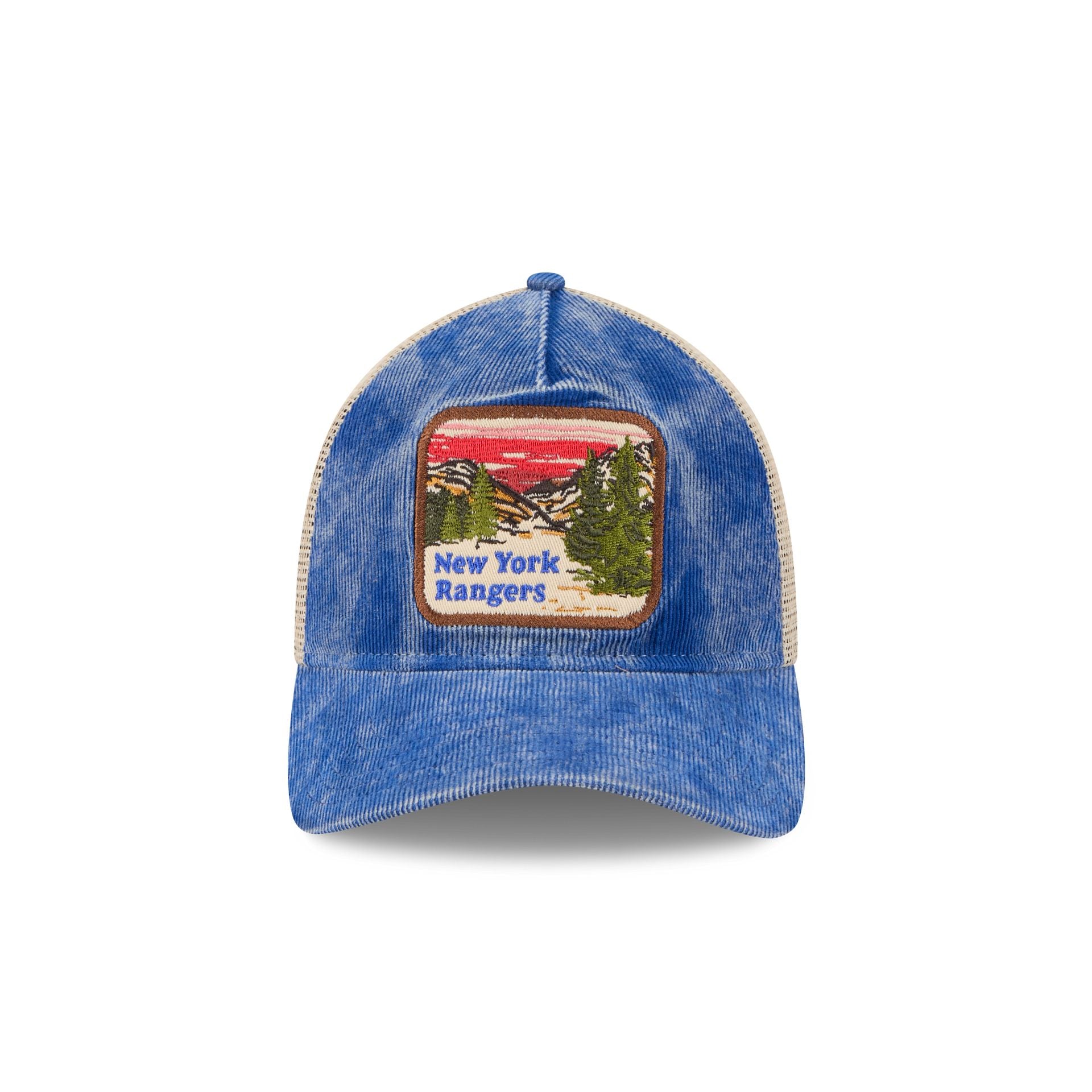 New York Rangers Vintage Landscape 9TWENTY A-Frame Trucker Hat - Image 2
