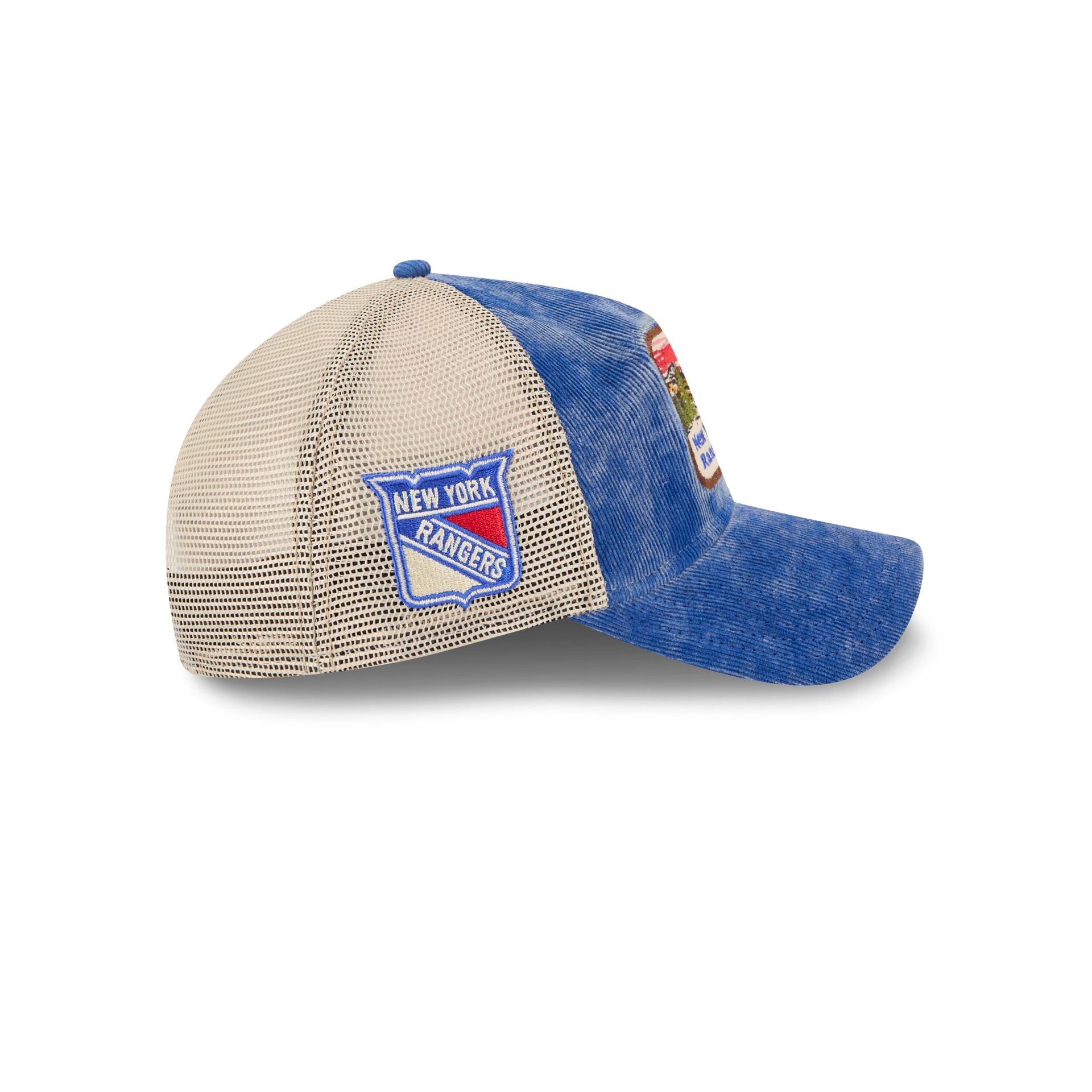 New York Rangers Vintage Landscape 9TWENTY A-Frame Trucker Hat - Image 4