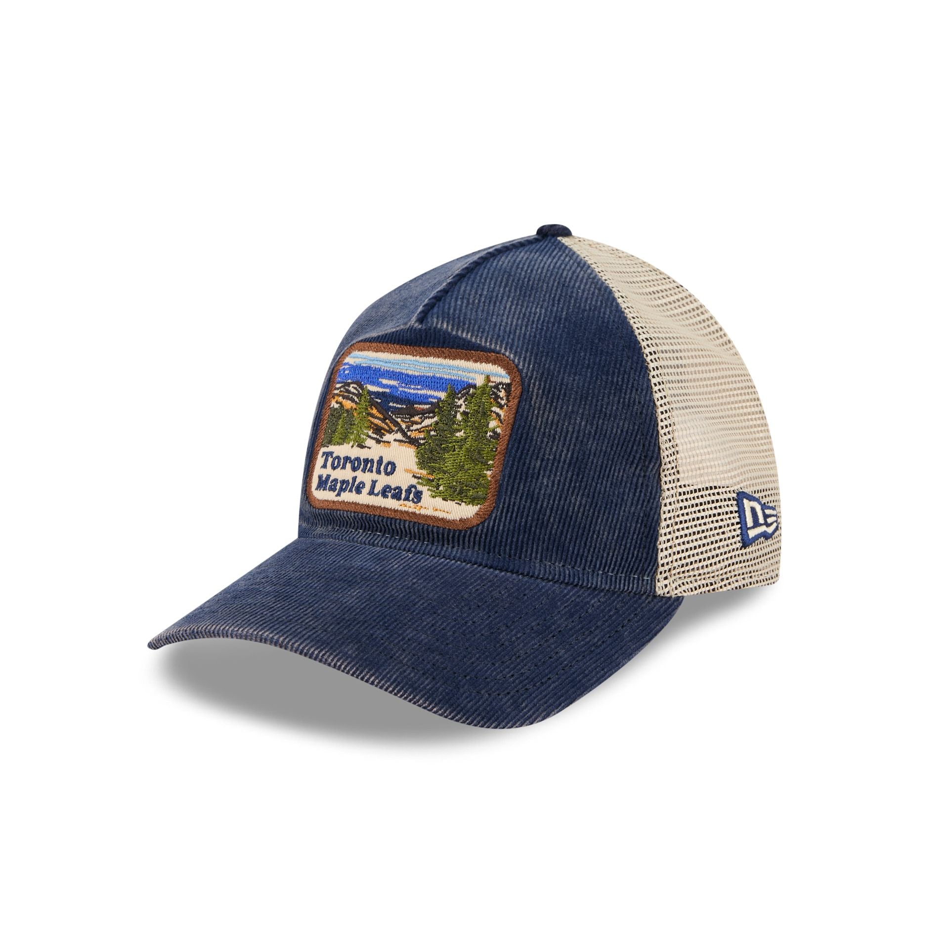 Toronto Maple Leafs Vintage Landscape 9TWENTY A-Frame Trucker Hat - Image 3