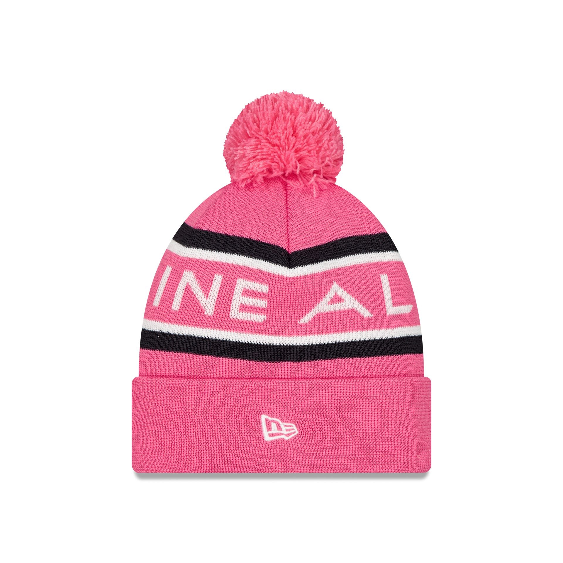 BWT Alpine F1 Team Pop Pink Pom Knit Hat - Image 4