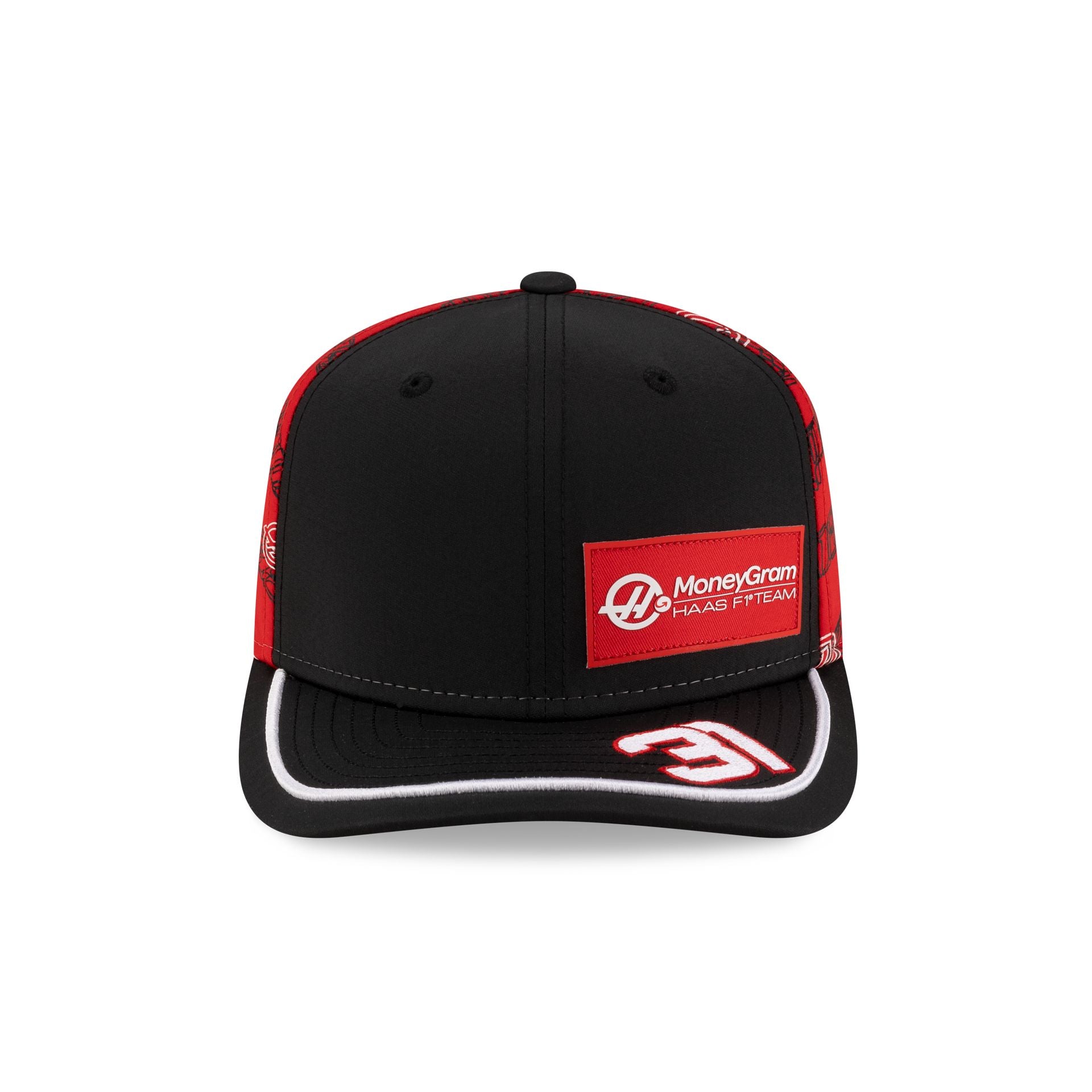 2025 Japan Race Special MoneyGram Haas F1 Team Esteban Ocon 9SEVENTY Stretch-Snap Hat - Image 2