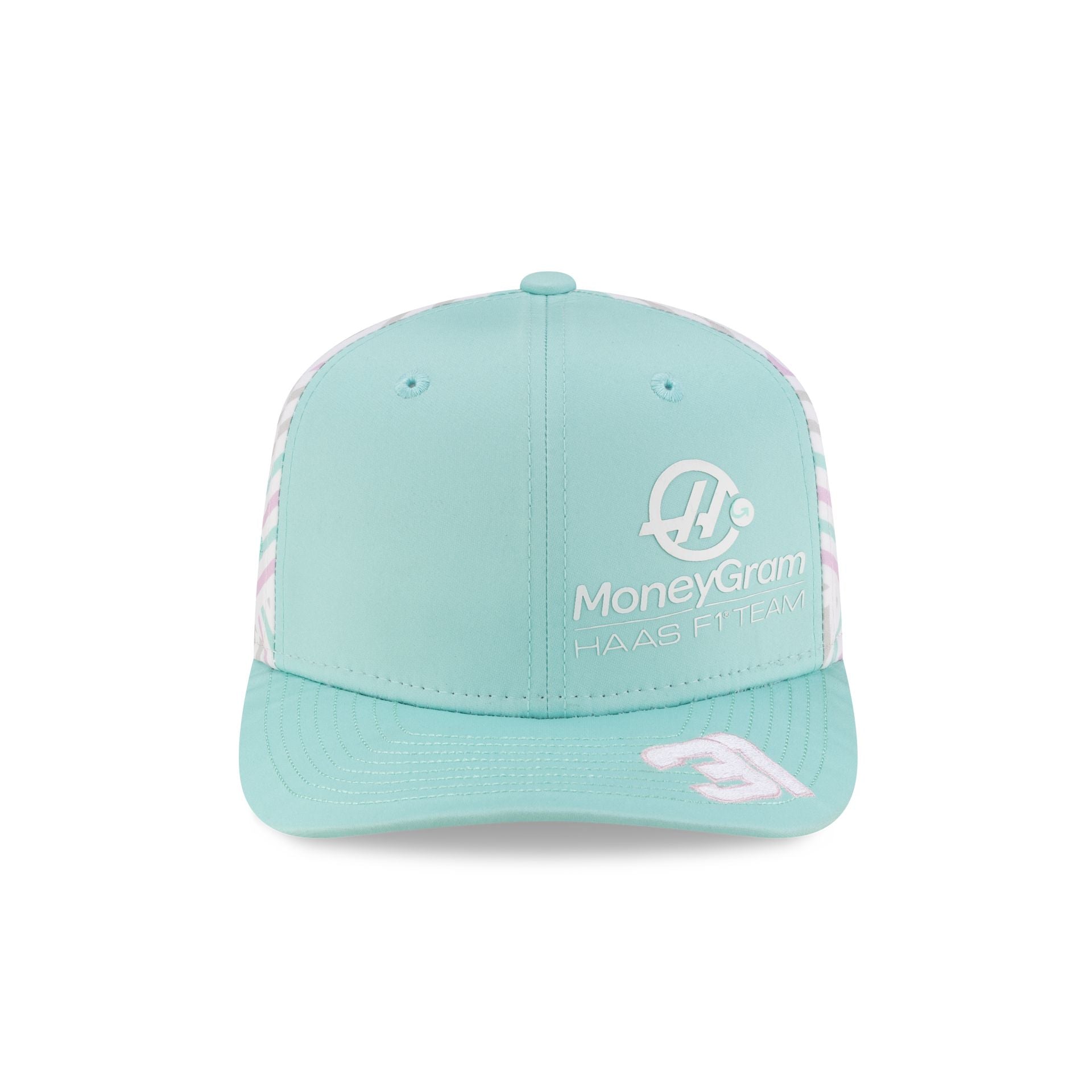 2025 Miami Race Special MoneyGram Haas F1 Team Esteban Ocon 9SEVENTY Stretch-Snap Hat - Image 2