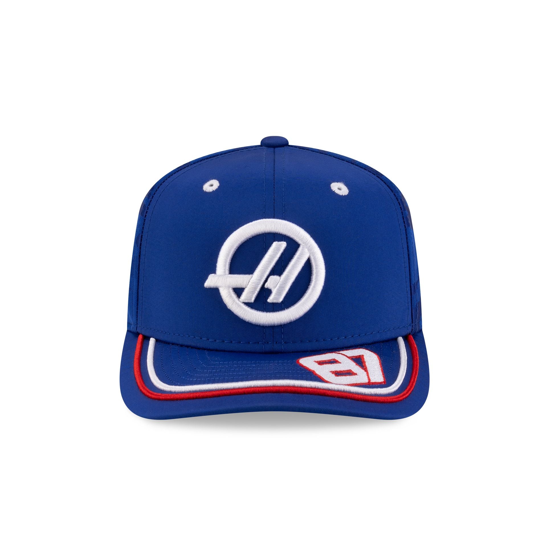 2025 Silverstone Race Special MoneyGram Haas F1 Team Oliver Bearman 9SEVENTY Stretch-Snap Hat - Image 2