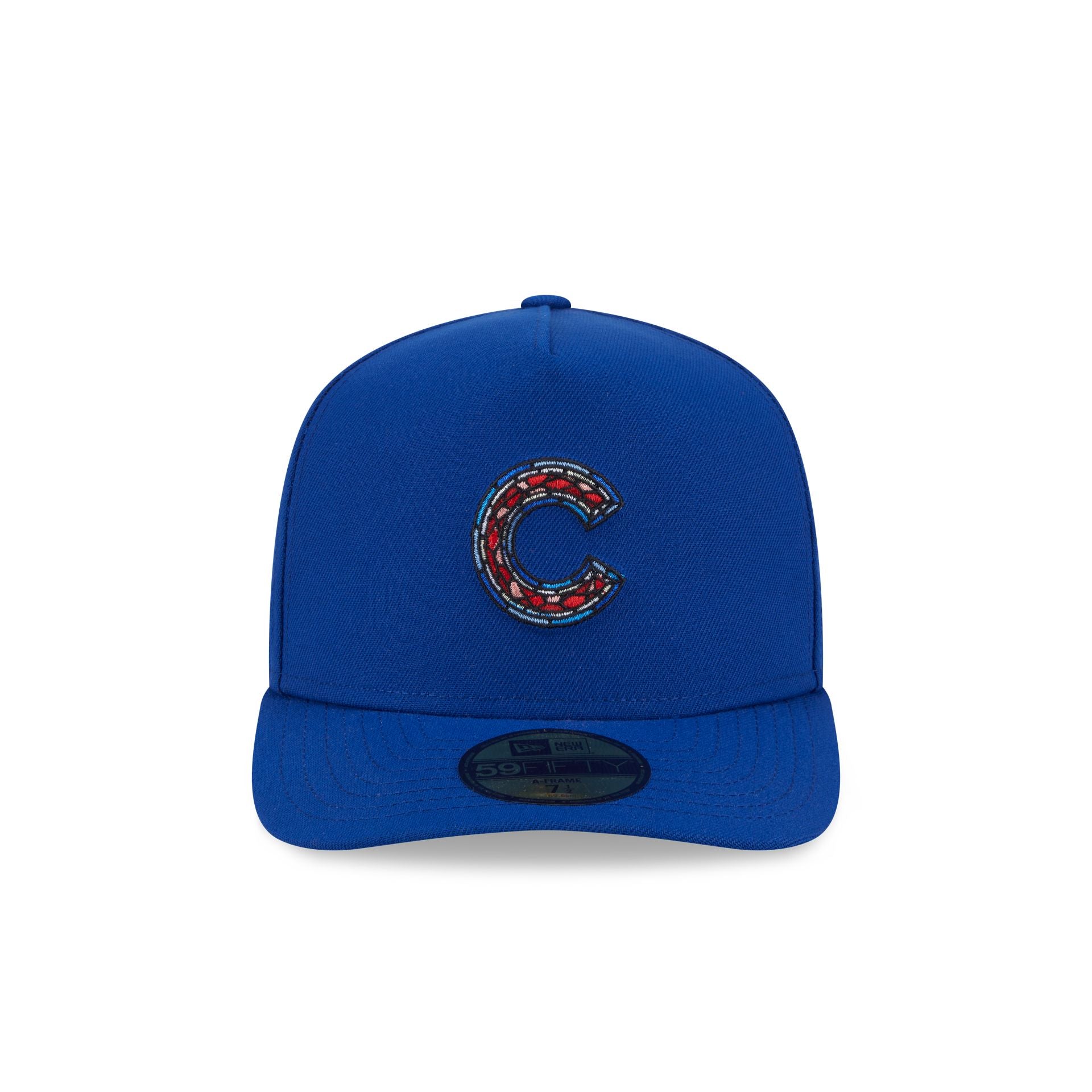 Chicago Cubs Stained Glass 59FIFTY A-Frame Fitted Hat - Image 2