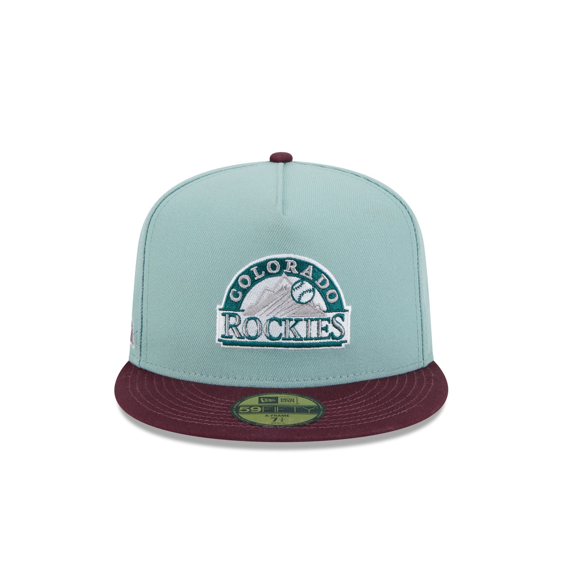 Colorado Rockies Beach Kiss Blue 59FIFTY A-Frame Fitted Hat - Image 2