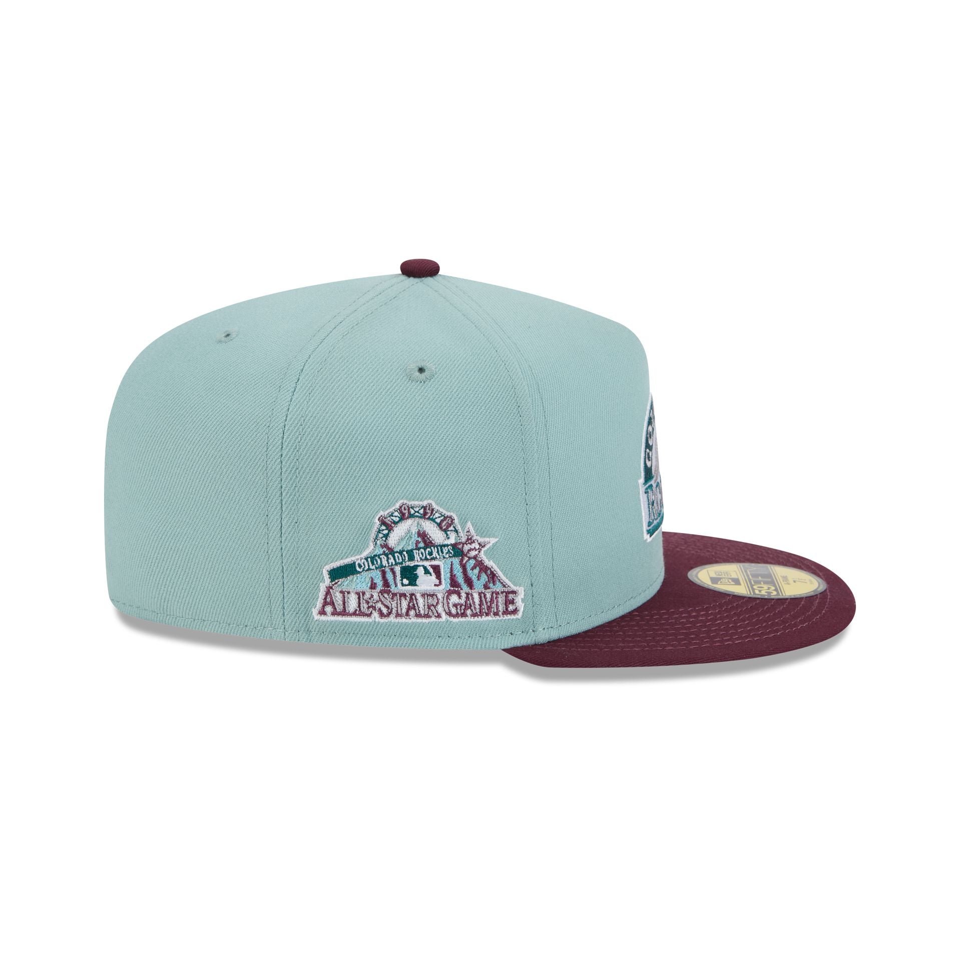 Colorado Rockies Beach Kiss Blue 59FIFTY A-Frame Fitted Hat - Image 4