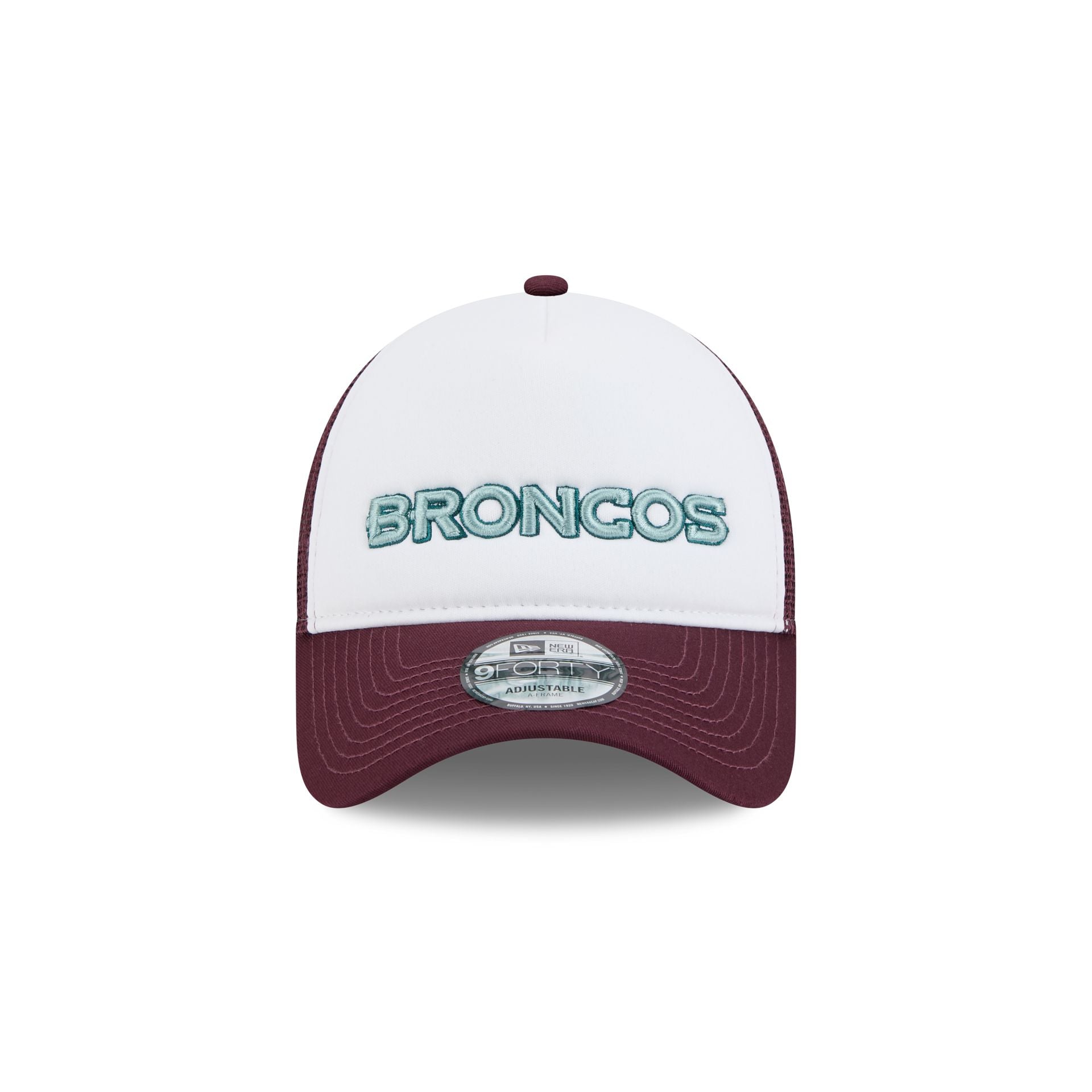 Denver Broncos Optic White 9FORTY A-Frame Snapback Hat - Image 2