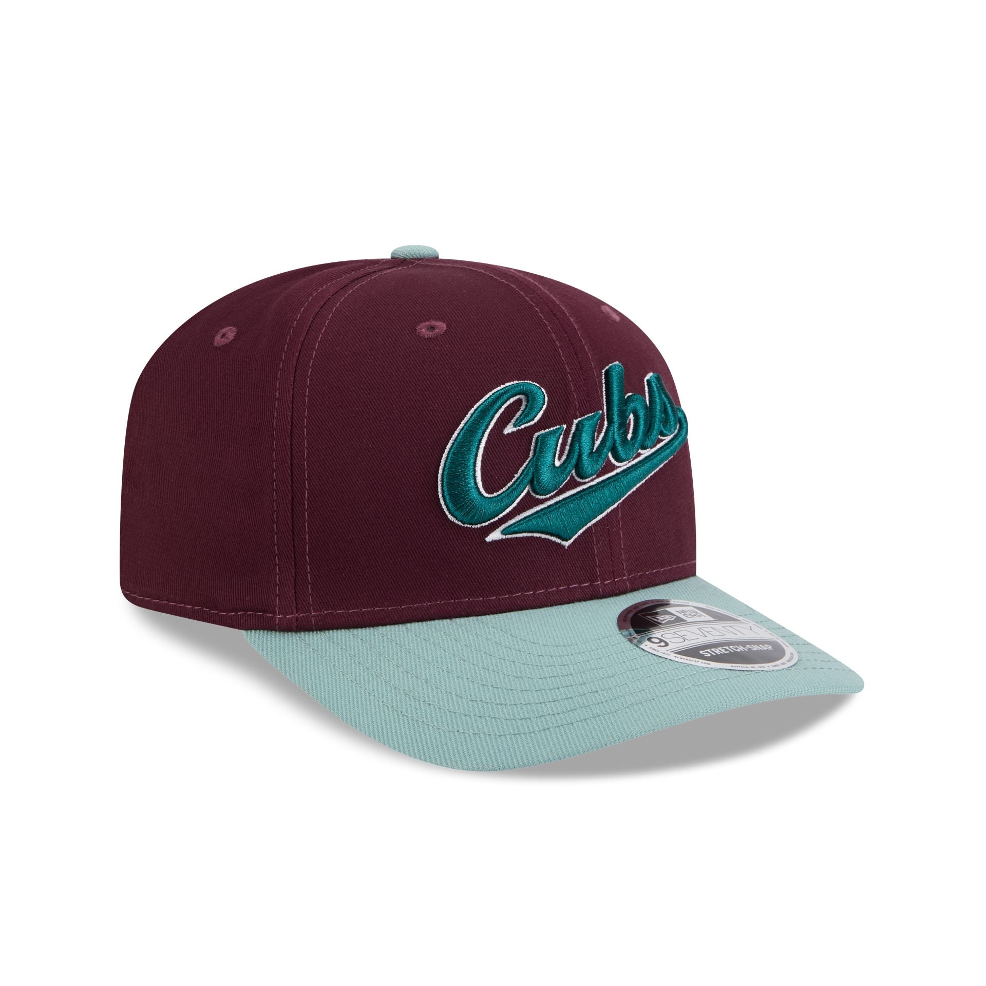 Chicago Cubs Maroon 9SEVENTY Stretch-Snap Hat - Image 3