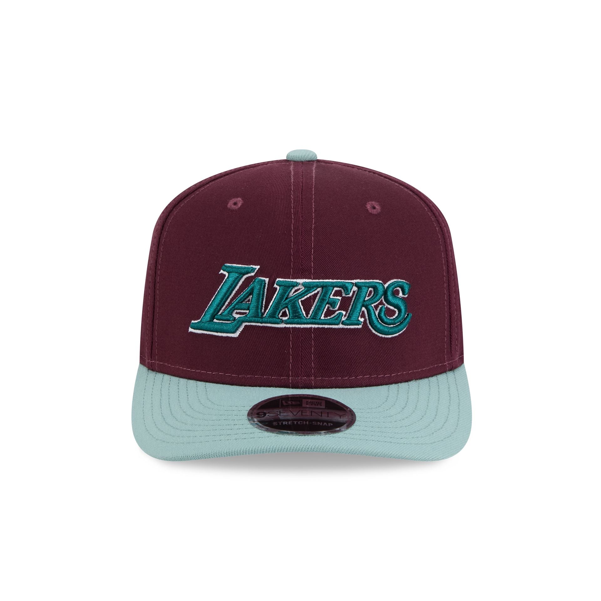 Los Angeles Lakers Maroon 9SEVENTY Stretch-Snap Hat - Image 2