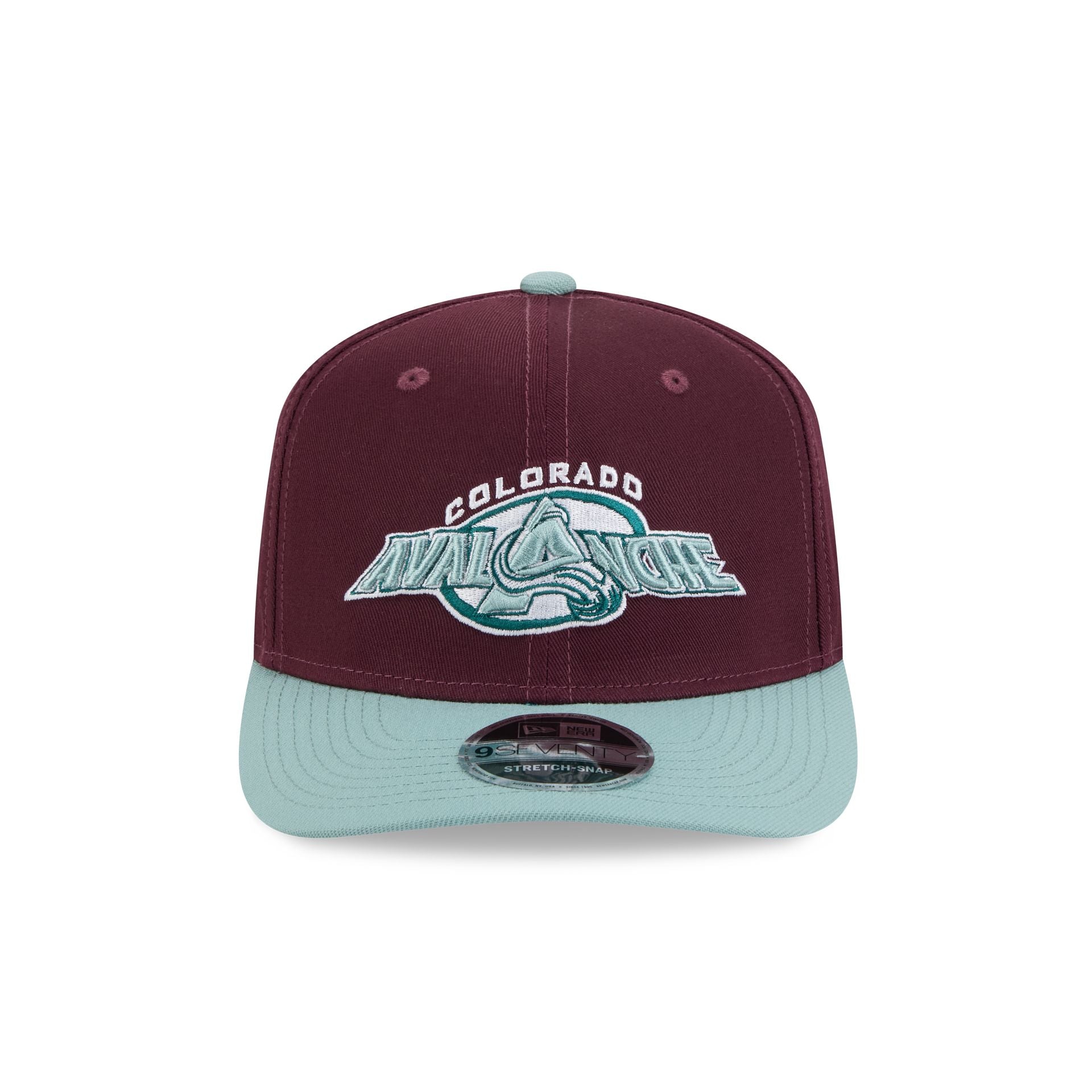 Colorado Avalanche Maroon 9SEVENTY Stretch-Snap Hat - Image 2