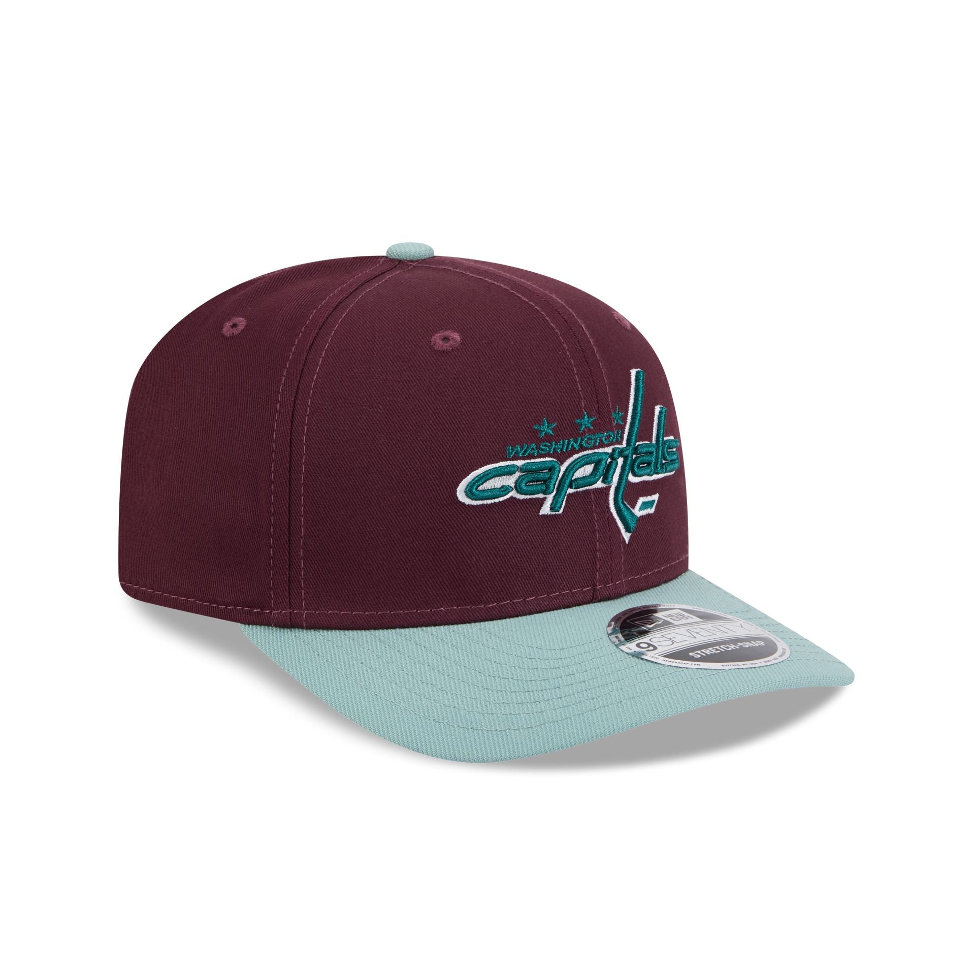 Washington Capitals Maroon 9SEVENTY Stretch-Snap Hat - Image 3