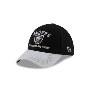 Las Vegas Raiders 2025 Draft 39THIRTY Stretch Fit Hat