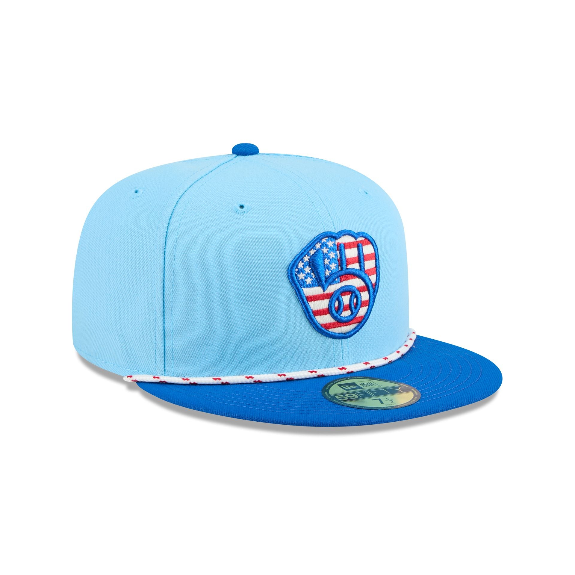 Milwaukee Brewers Independence Day 2025 59FIFTY Fitted Hat - Image 3