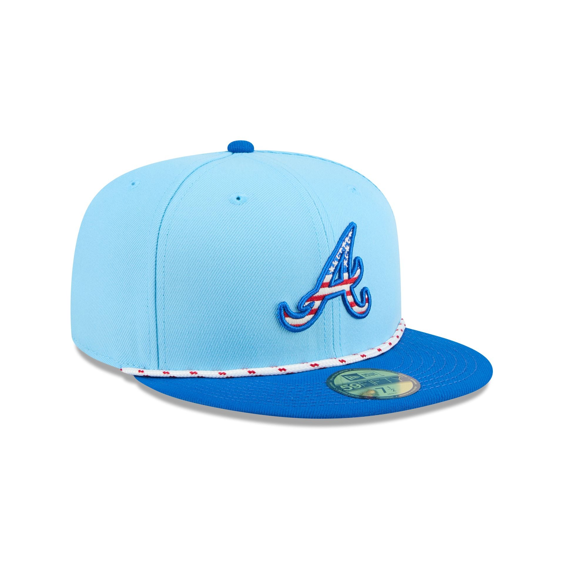 Atlanta Braves Independence Day 2025 59FIFTY Fitted Hat - Image 3