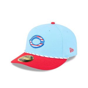 Cincinnati Reds Independence Day 2025 Low Profile 59FIFTY Fitted Hat