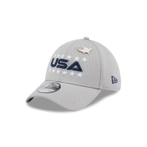 2025 Ryder Cup Team USA Gray 39THIRTY Stretch Fit Hat