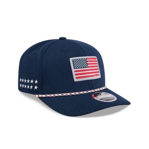 2025 Ryder Cup Team USA Flag 9SEVENTY Stretch-Snap Hat